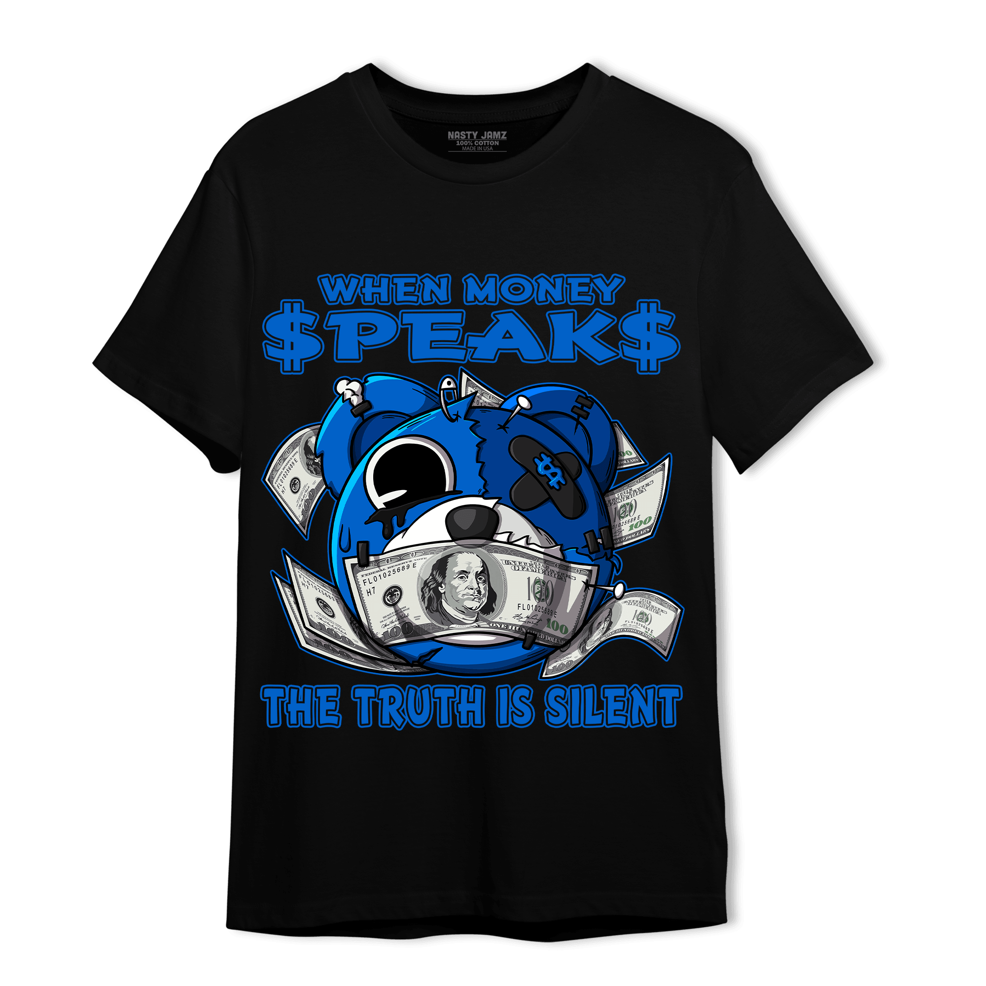 Royal Reimagined 1s T Shirt Match When Money Speaks Ber - NastyJamz