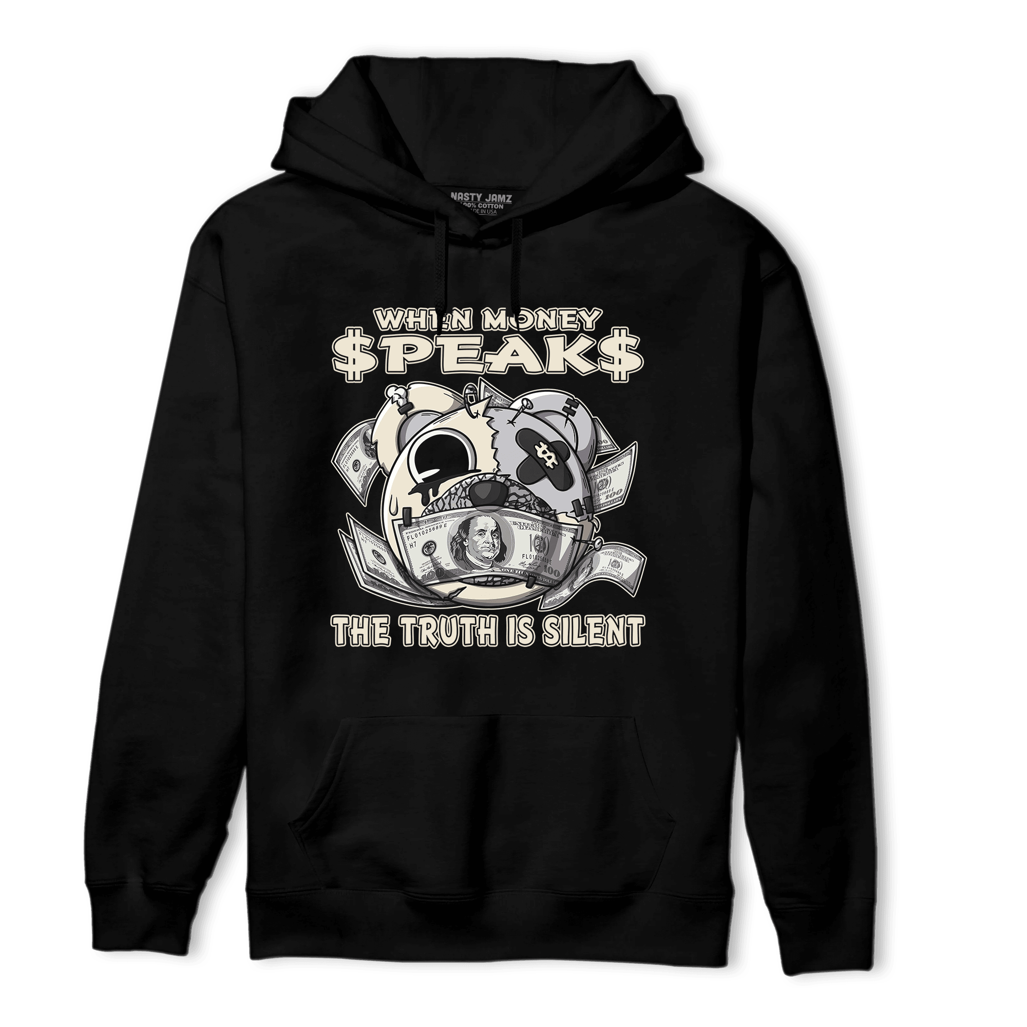 Off Noir 3s Hoodie Match When Money Speaks Ber - NastyJamz