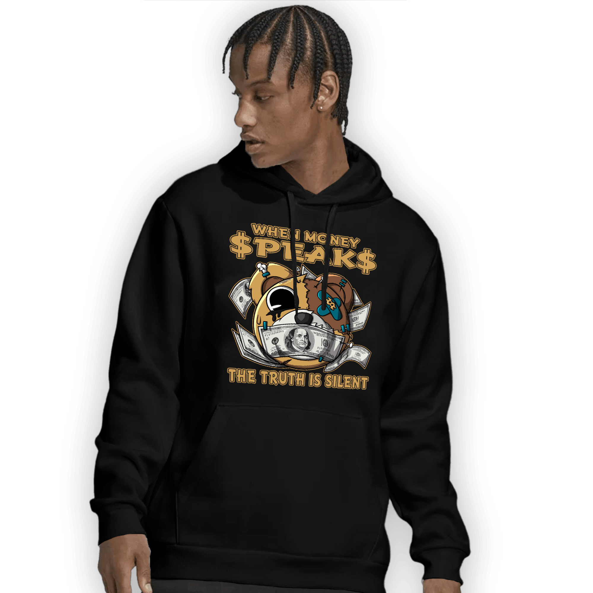 Cacao Wow 4s Hoodie Match When Money Speaks Ber - NastyJamz