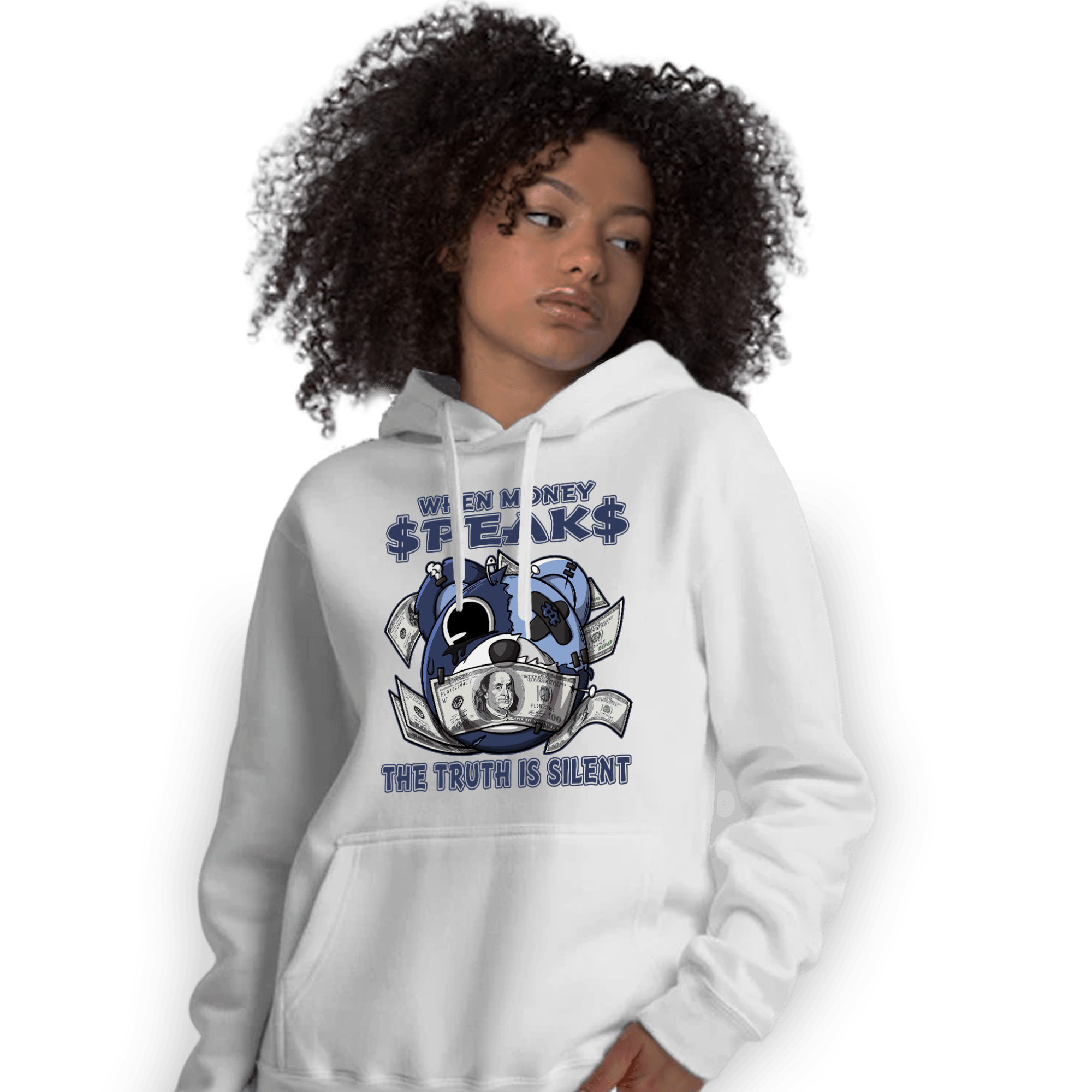 Midnight Navy 5s Hoodie Match When Money Speaks Ber - NastyJamz