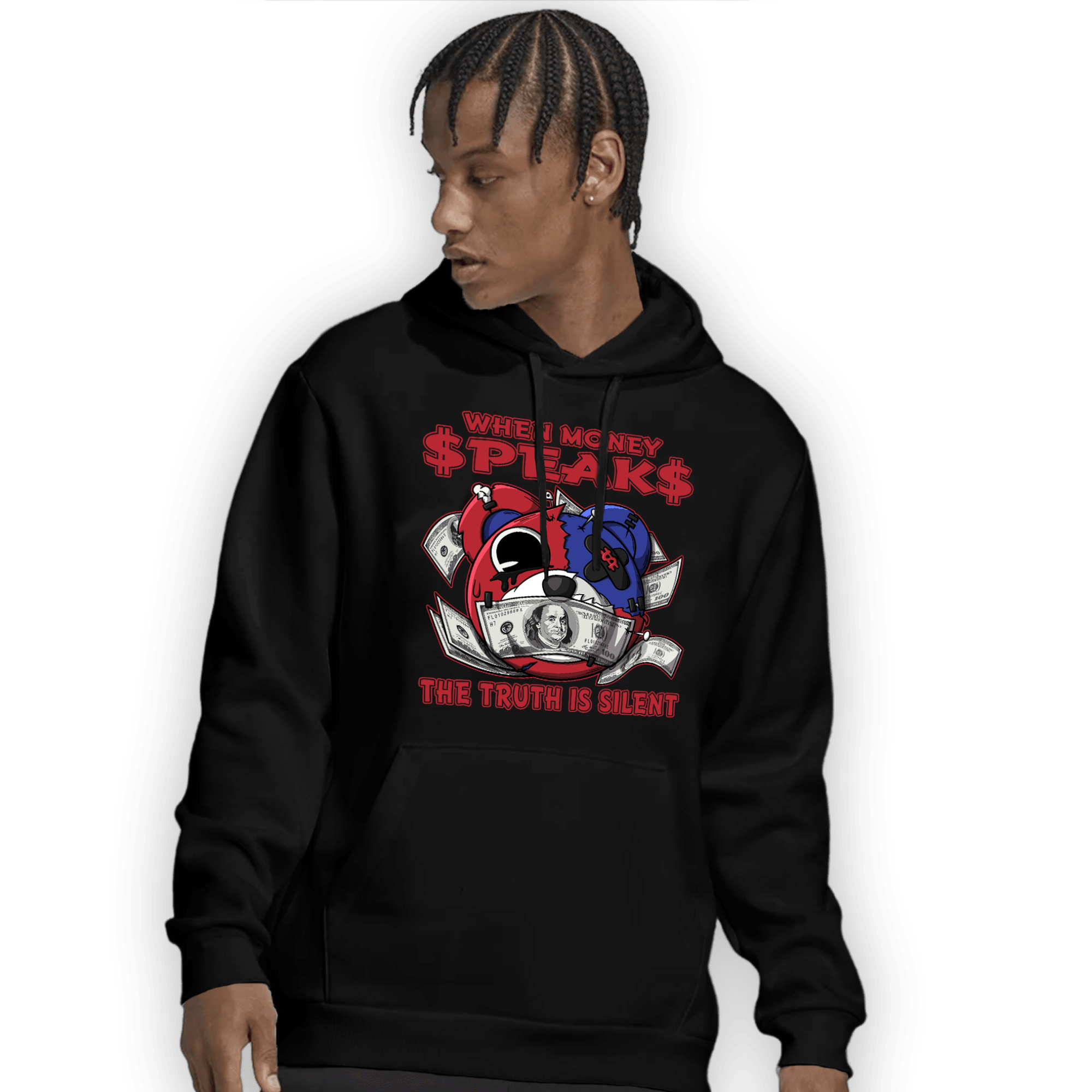Playoffs 8s Hoodie Match When Money Speaks Ber - NastyJamz