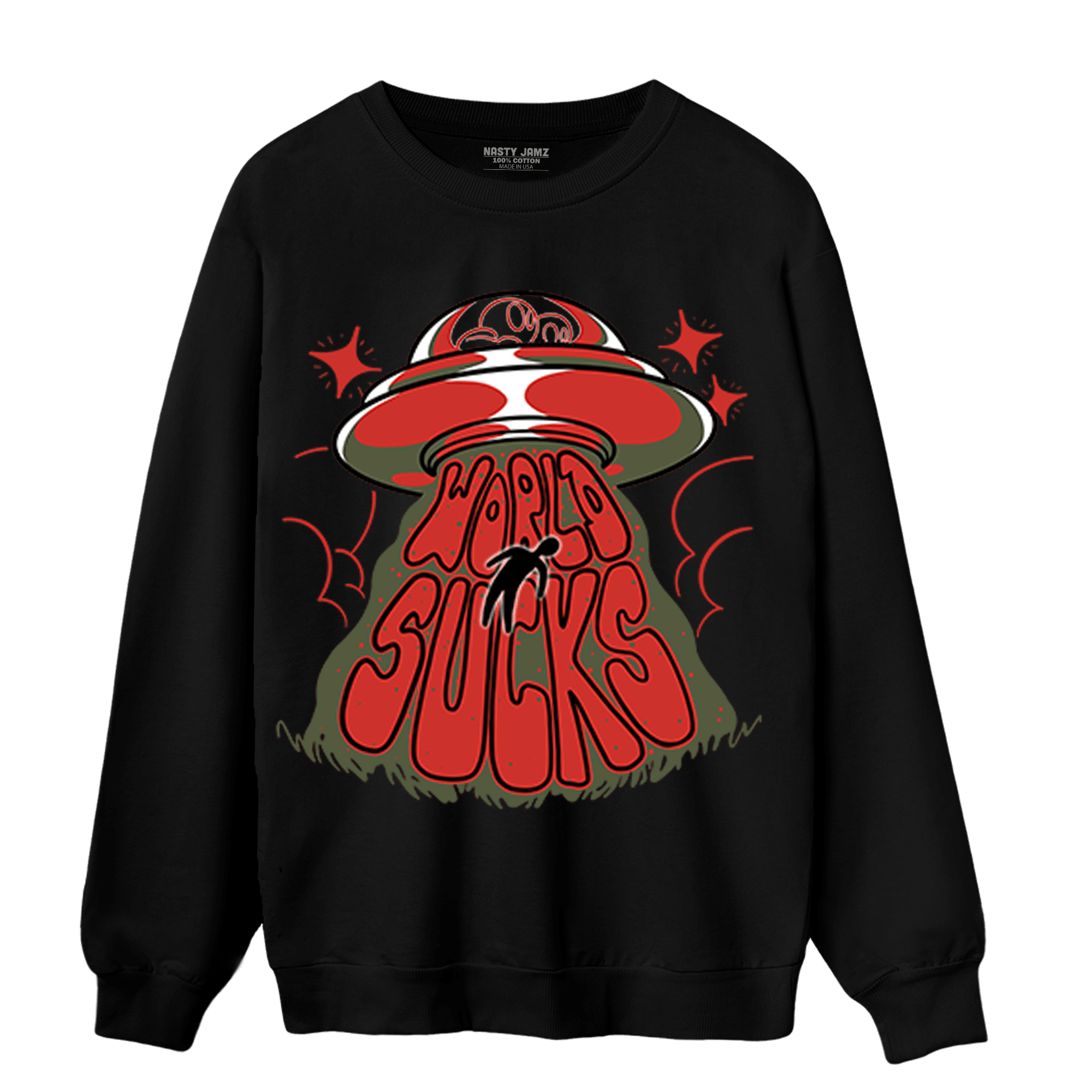 Dunk Low Mystic Red Sweatshirt Match World Sucks - NastyJamz