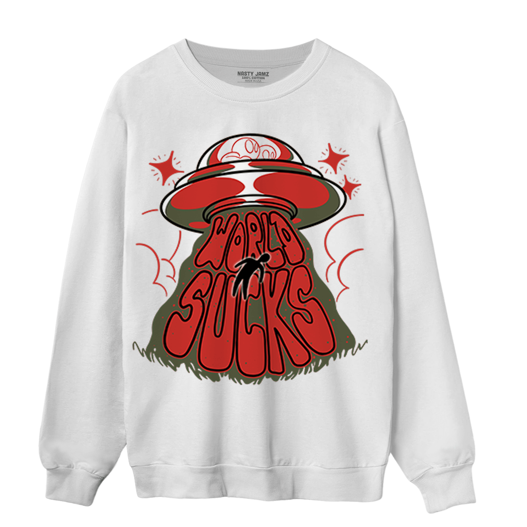 Dunk Low Mystic Red Sweatshirt Match World Sucks - NastyJamz