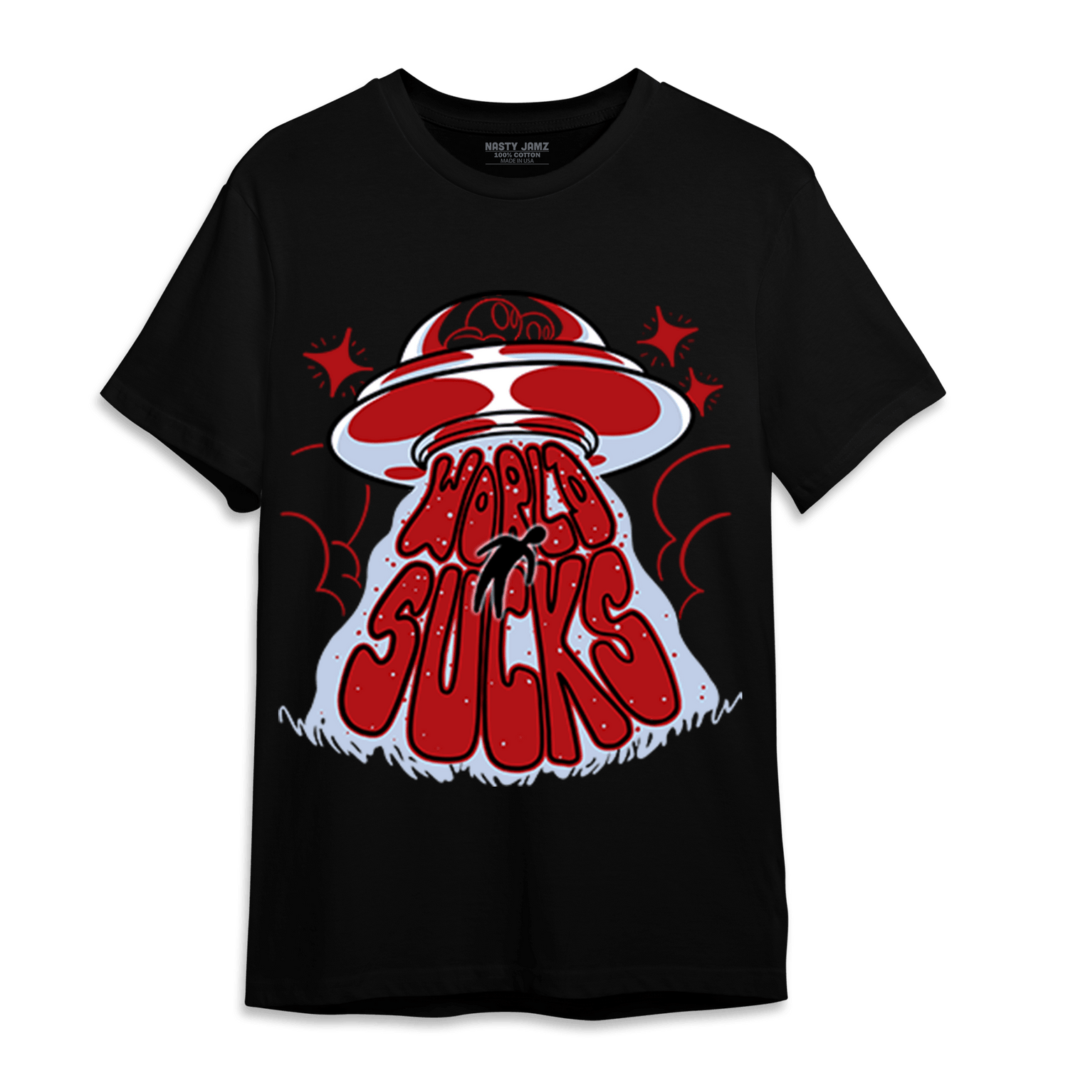 Cherry 11s T Shirt Match World Sucks - NastyJamz