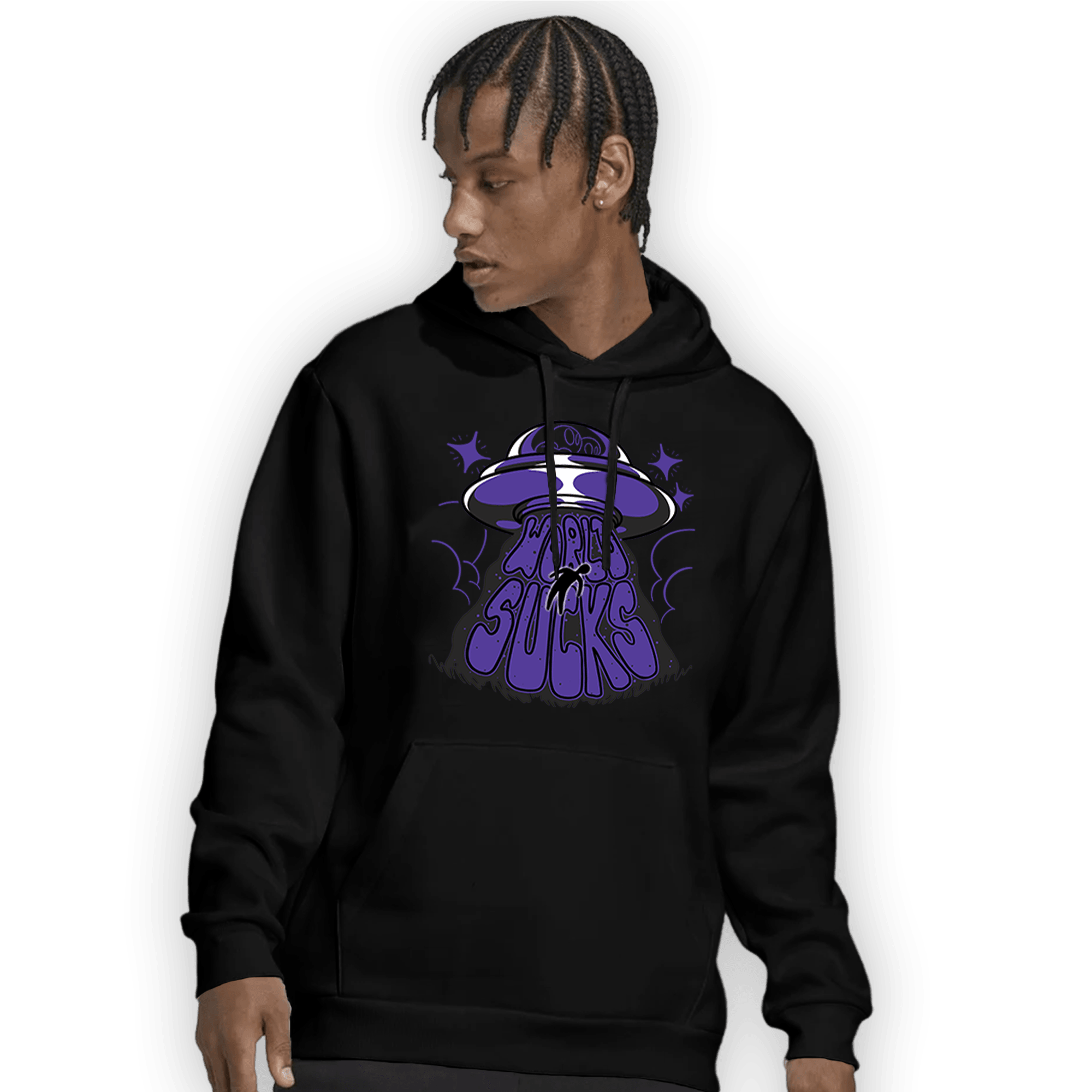 Field Purple 12s Hoodie Match World Sucks - NastyJamz