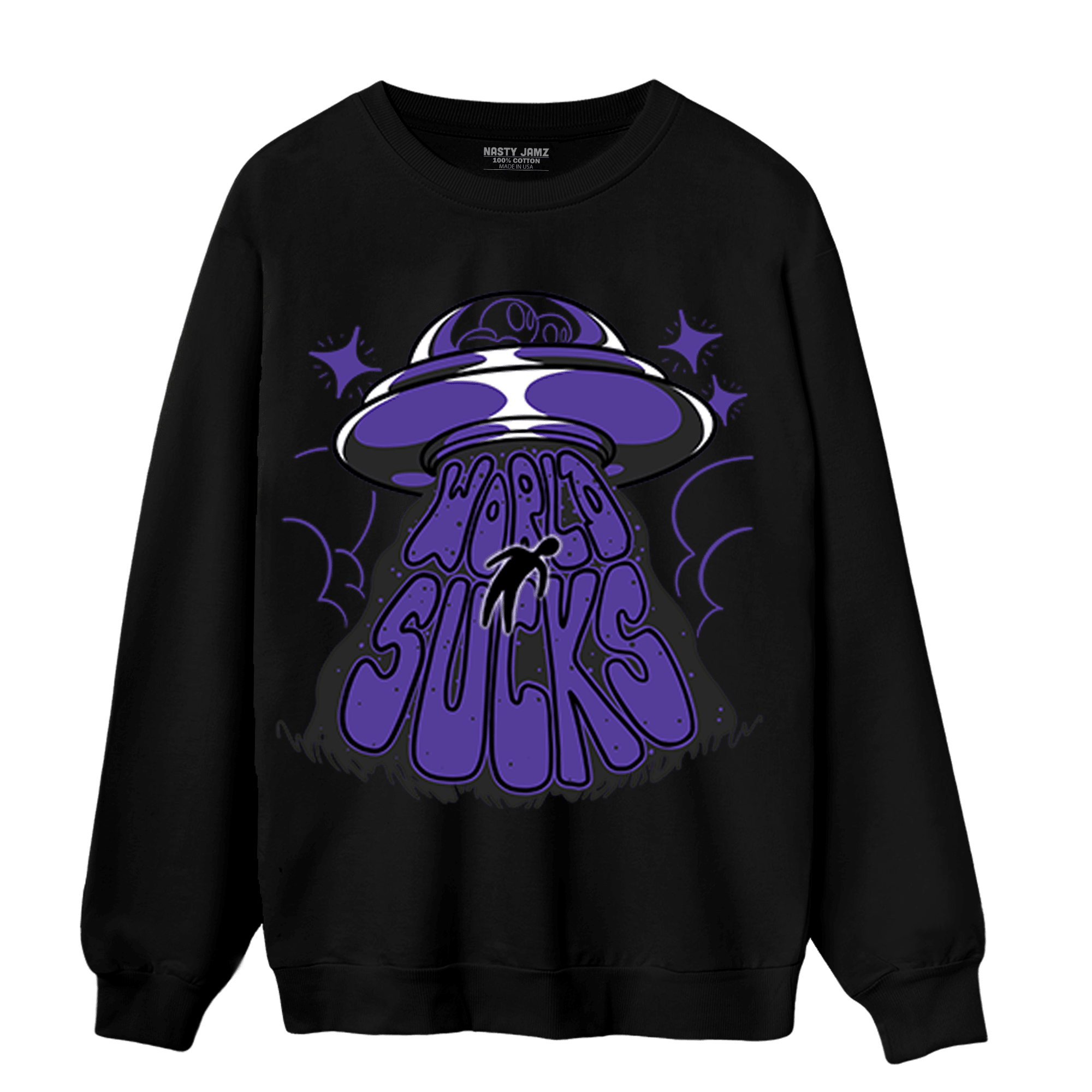 Field Purple 12s Sweatshirt Match World Sucks - NastyJamz