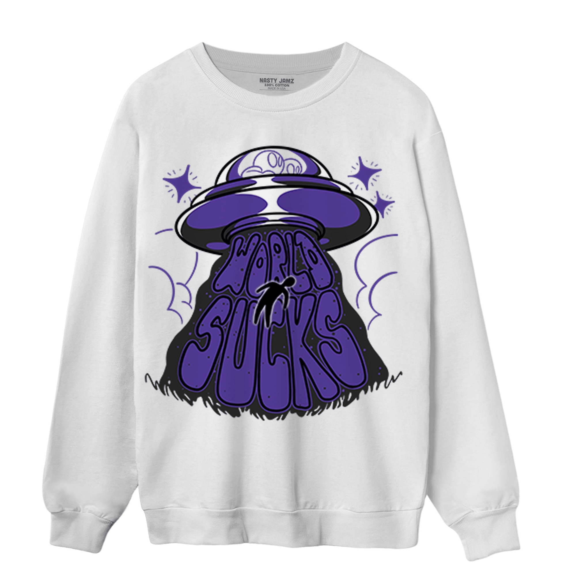 Field Purple 12s Sweatshirt Match World Sucks - NastyJamz