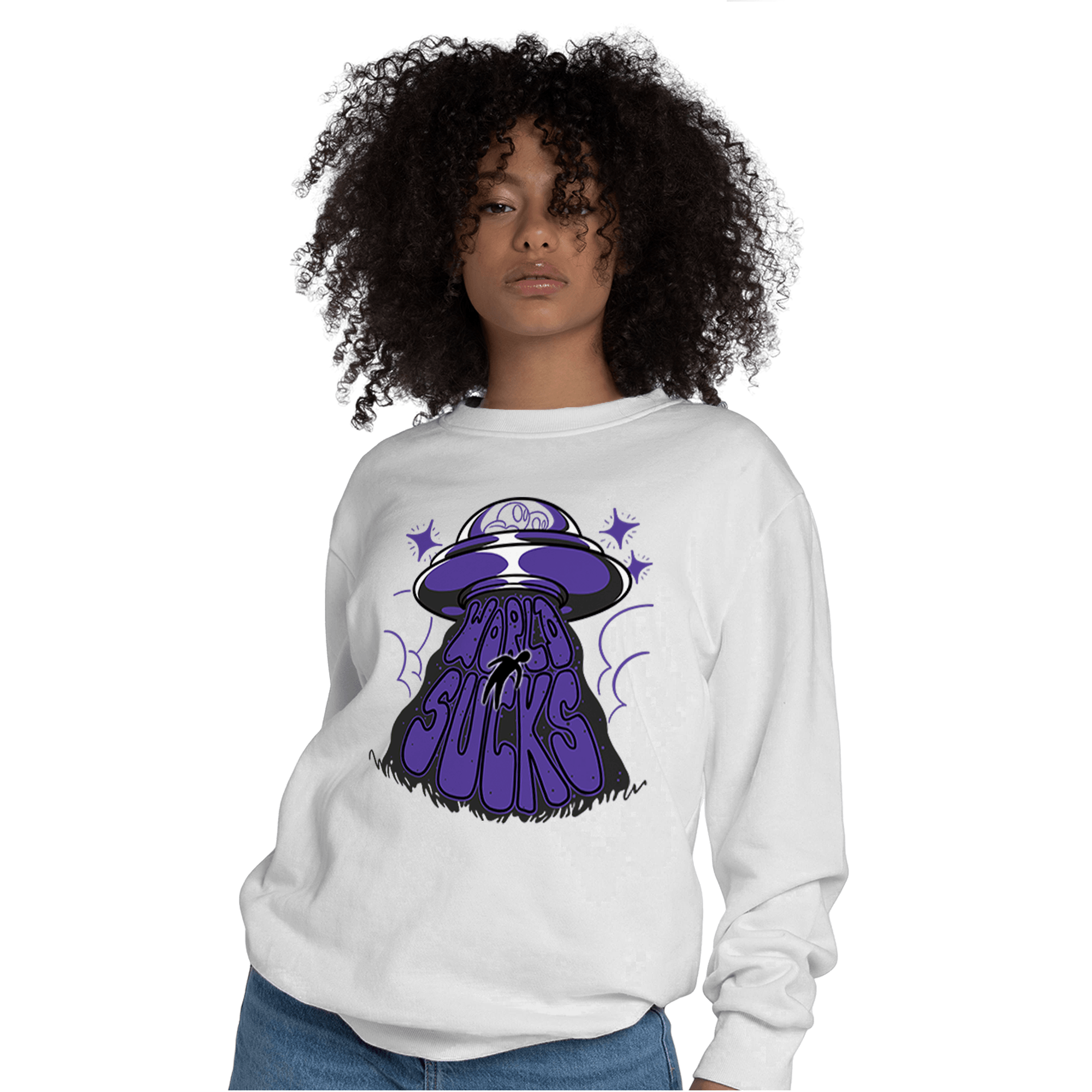 Field Purple 12s Sweatshirt Match World Sucks - NastyJamz