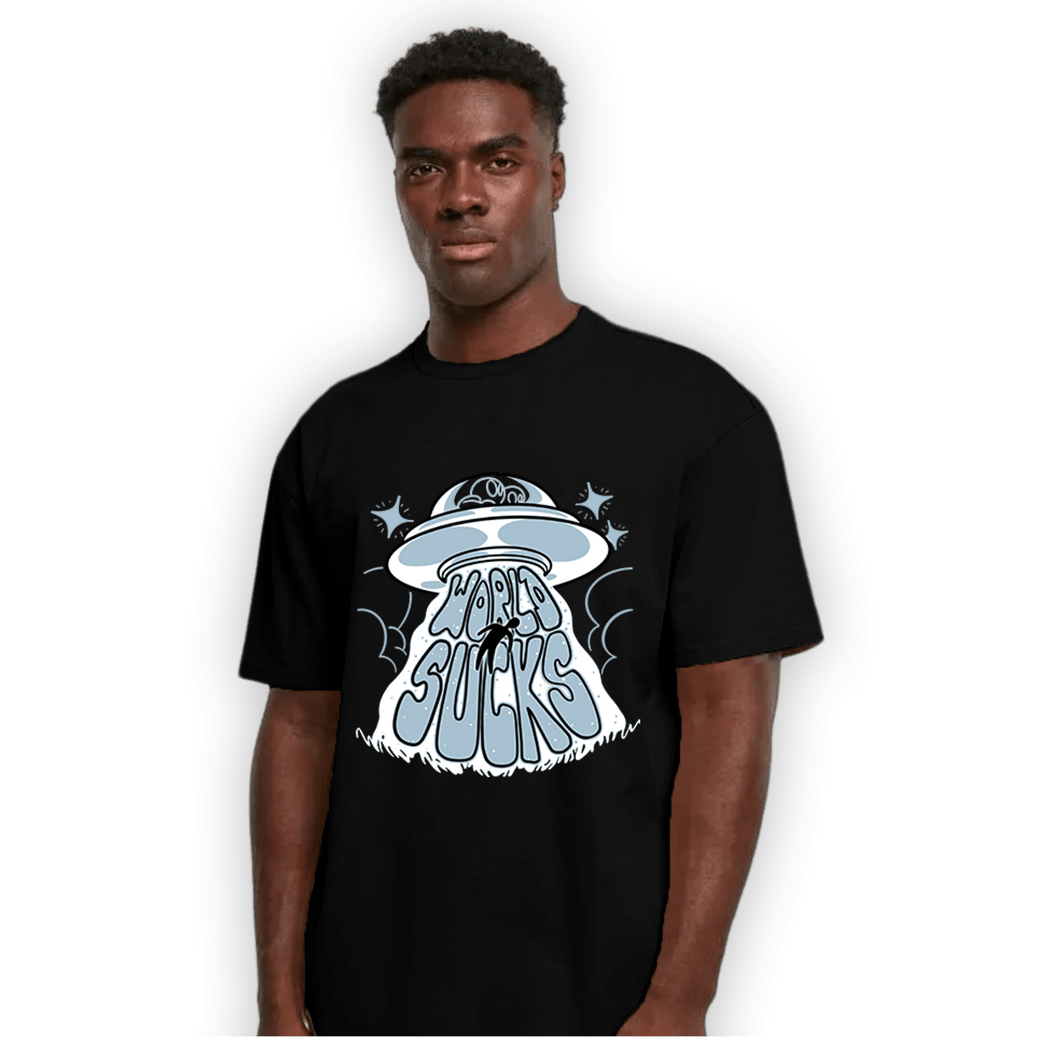 Blue Grey 13s T Shirt Match World Sucks - NastyJamz