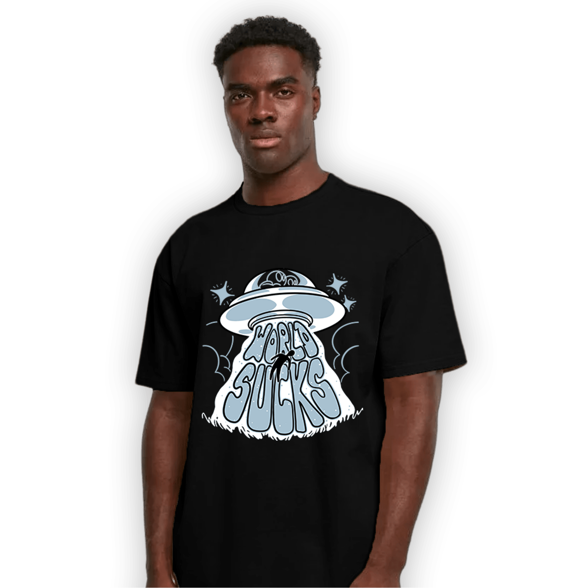 Blue Grey 13s T Shirt Match World Sucks - NastyJamz