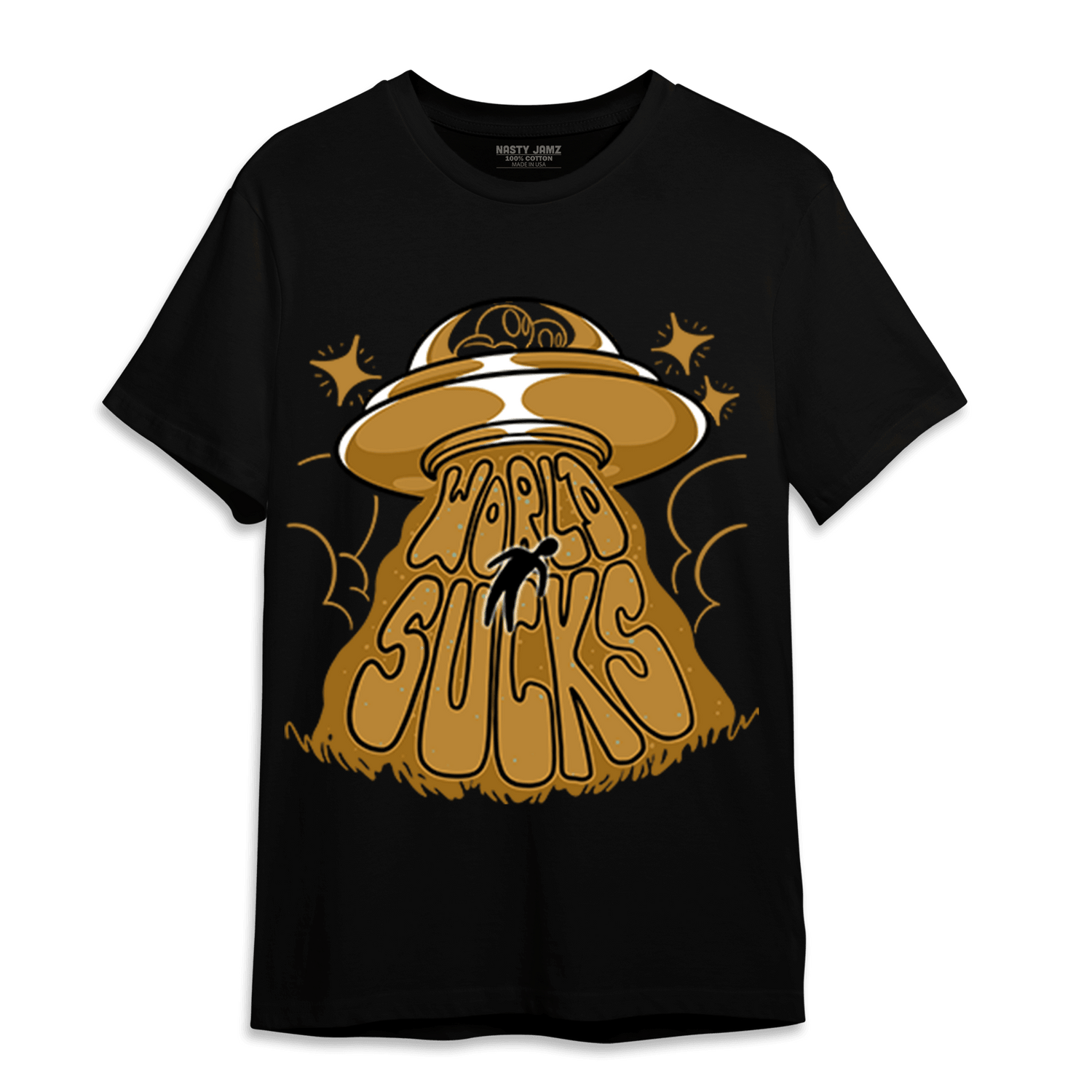 Wheat 13s T Shirt Match World Sucks - NastyJamz