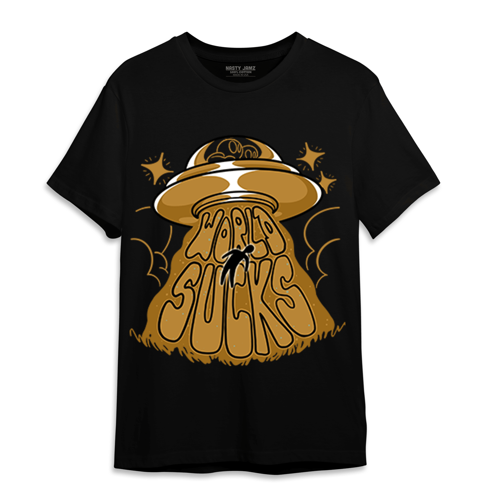 Wheat 13s T Shirt Match World Sucks - NastyJamz