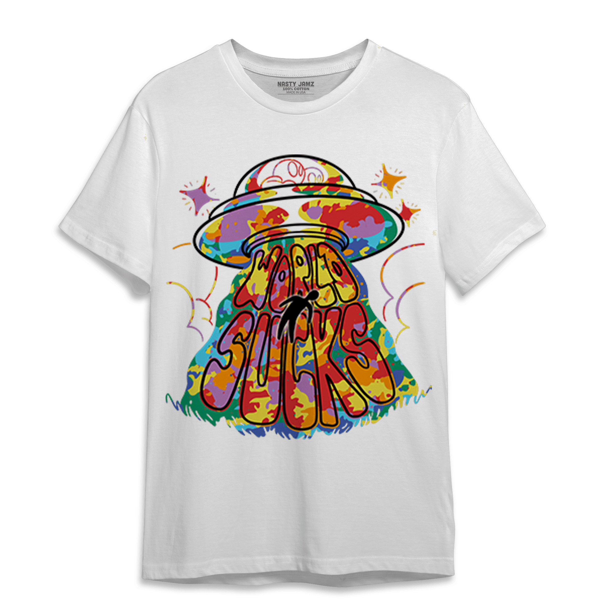 Mid GS Six Championships 1s T Shirt Match World Sucks - NastyJamz