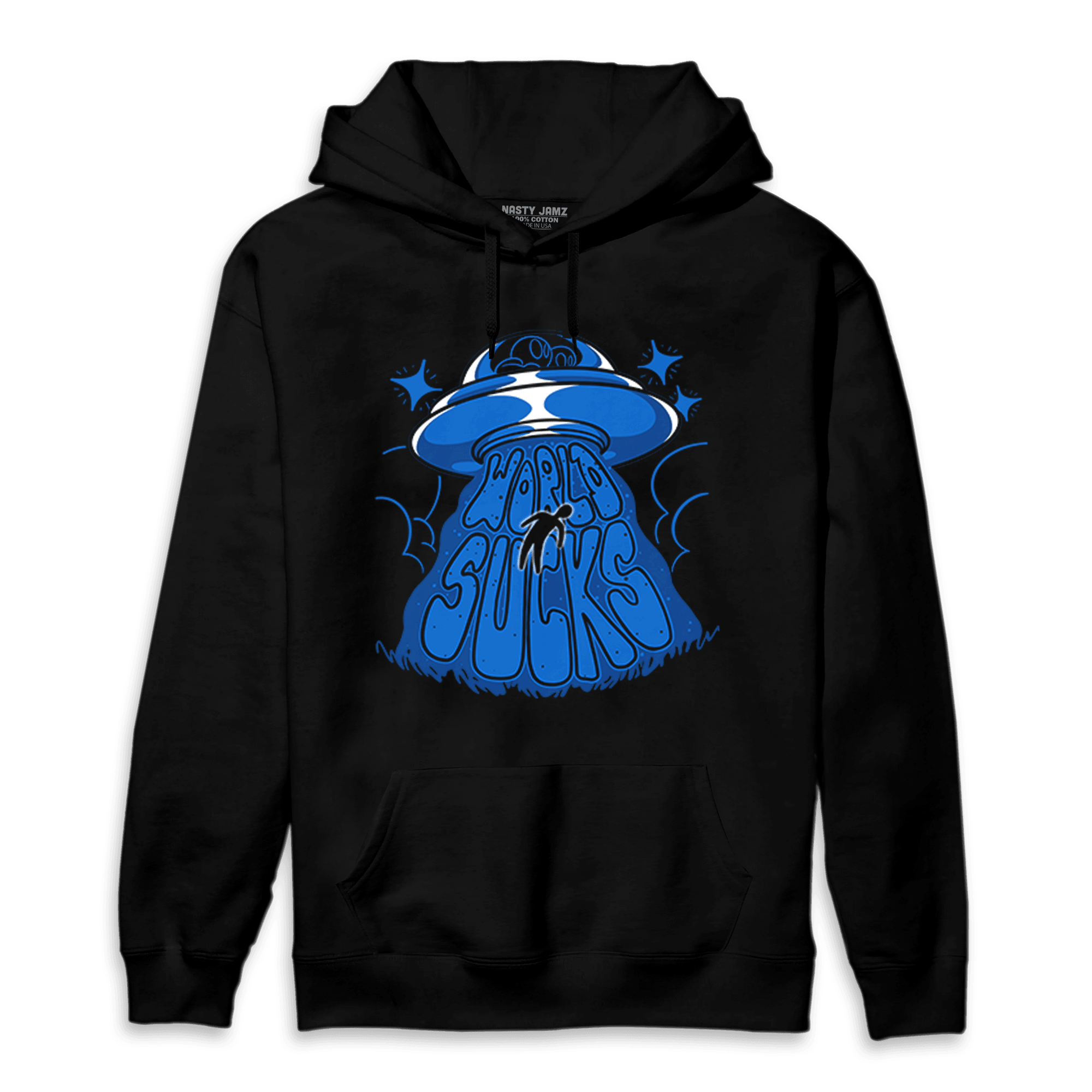 Royal Reimagined 1s Hoodie Match World Sucks - NastyJamz