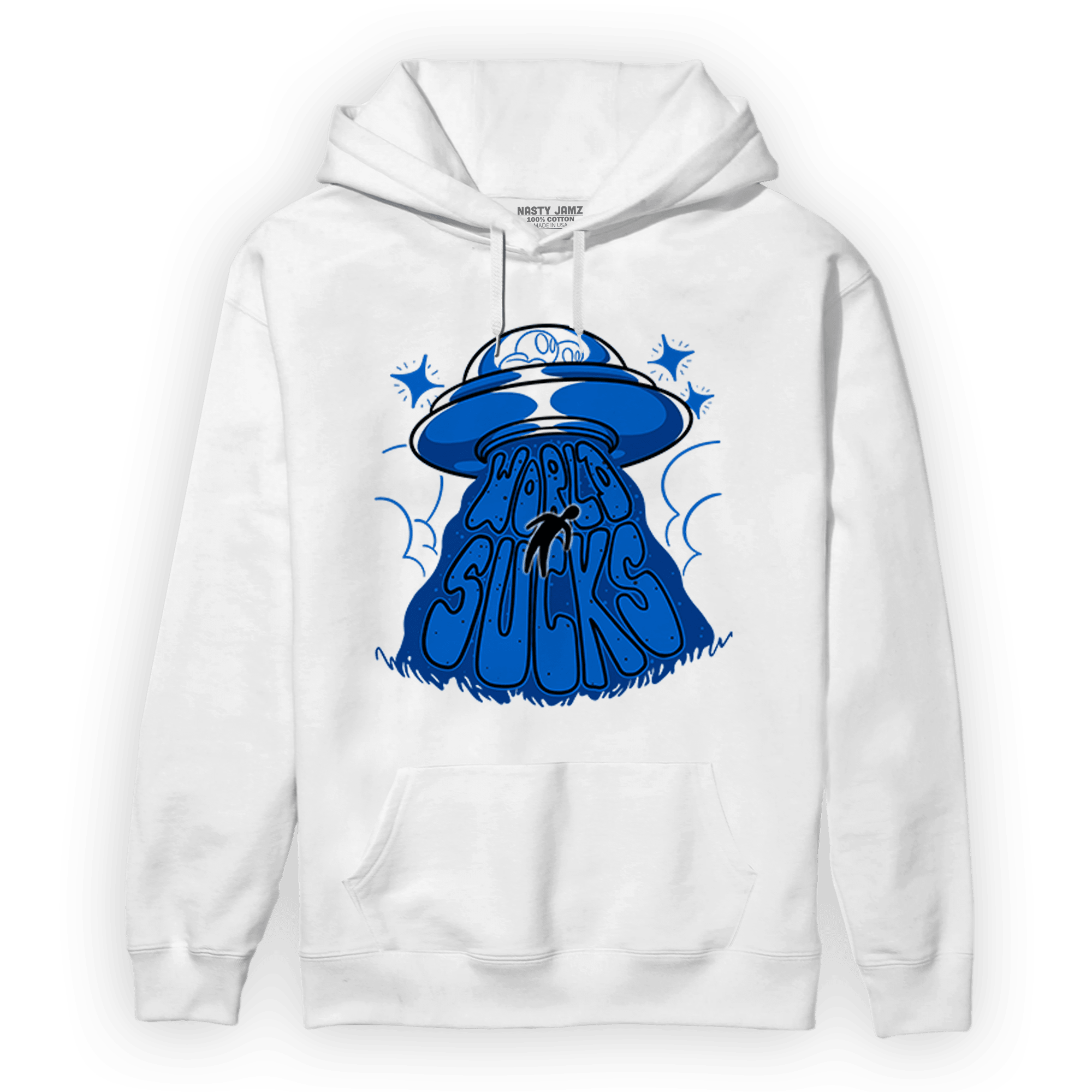 Royal Reimagined 1s Hoodie Match World Sucks - NastyJamz