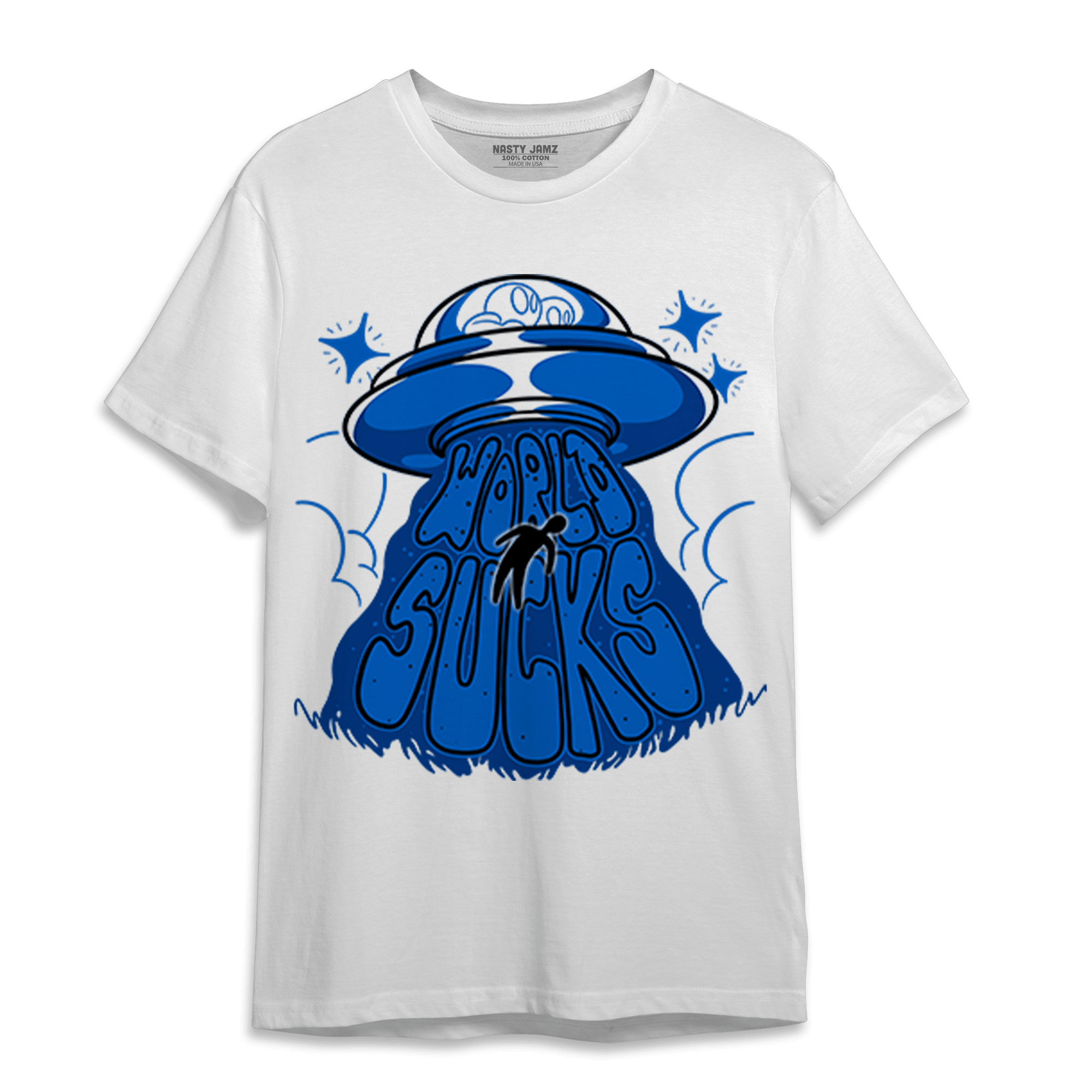 Royal Reimagined 1s T Shirt Match World Sucks - NastyJamz