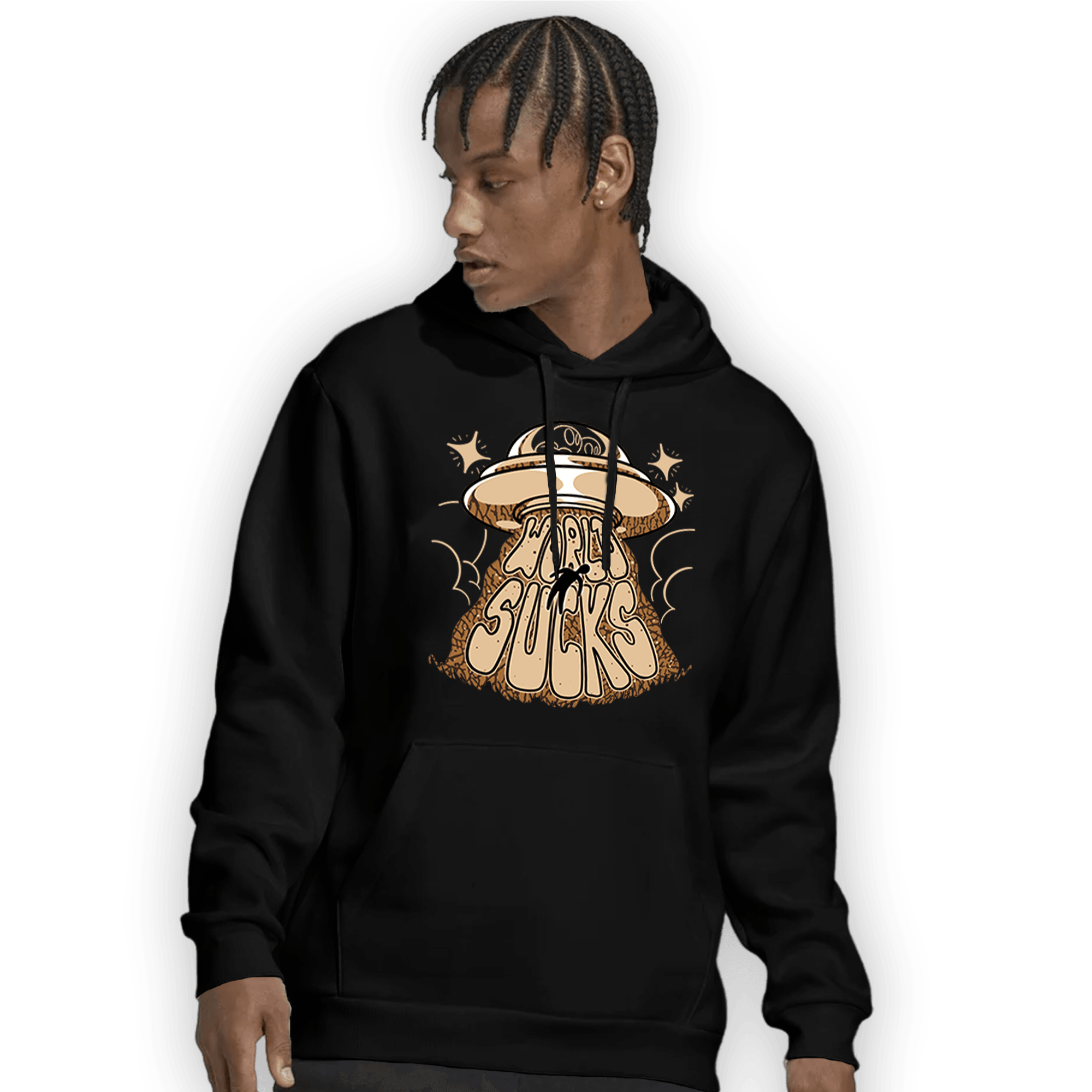 Palomino 3s Hoodie Match World Sucks - NastyJamz