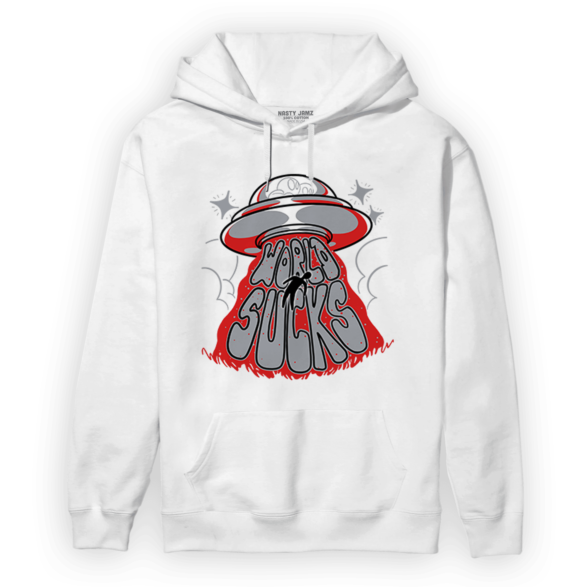 Bred Reimagined 4s Hoodie Match World Sucks - NastyJamz