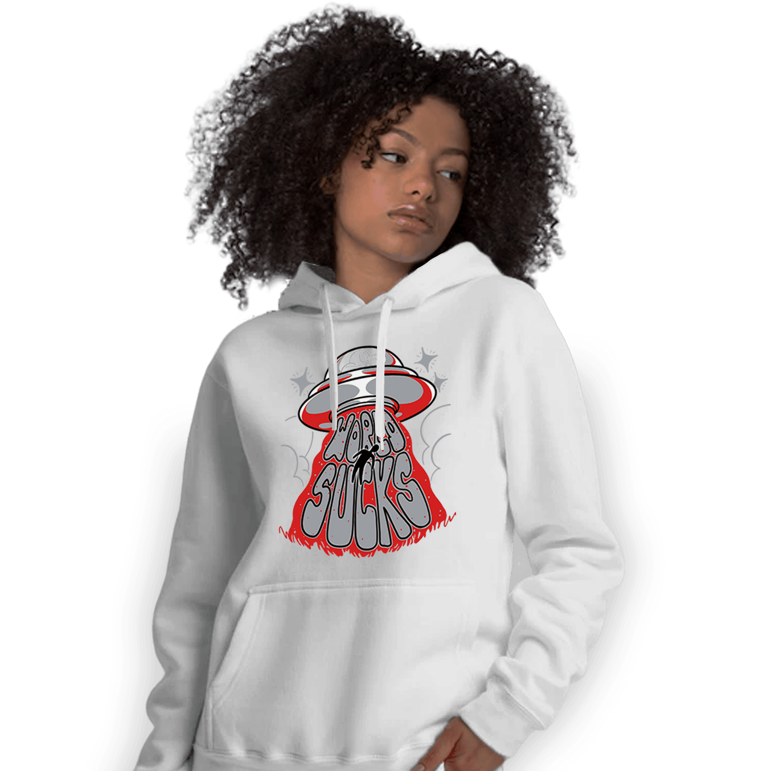 Bred Reimagined 4s Hoodie Match World Sucks - NastyJamz