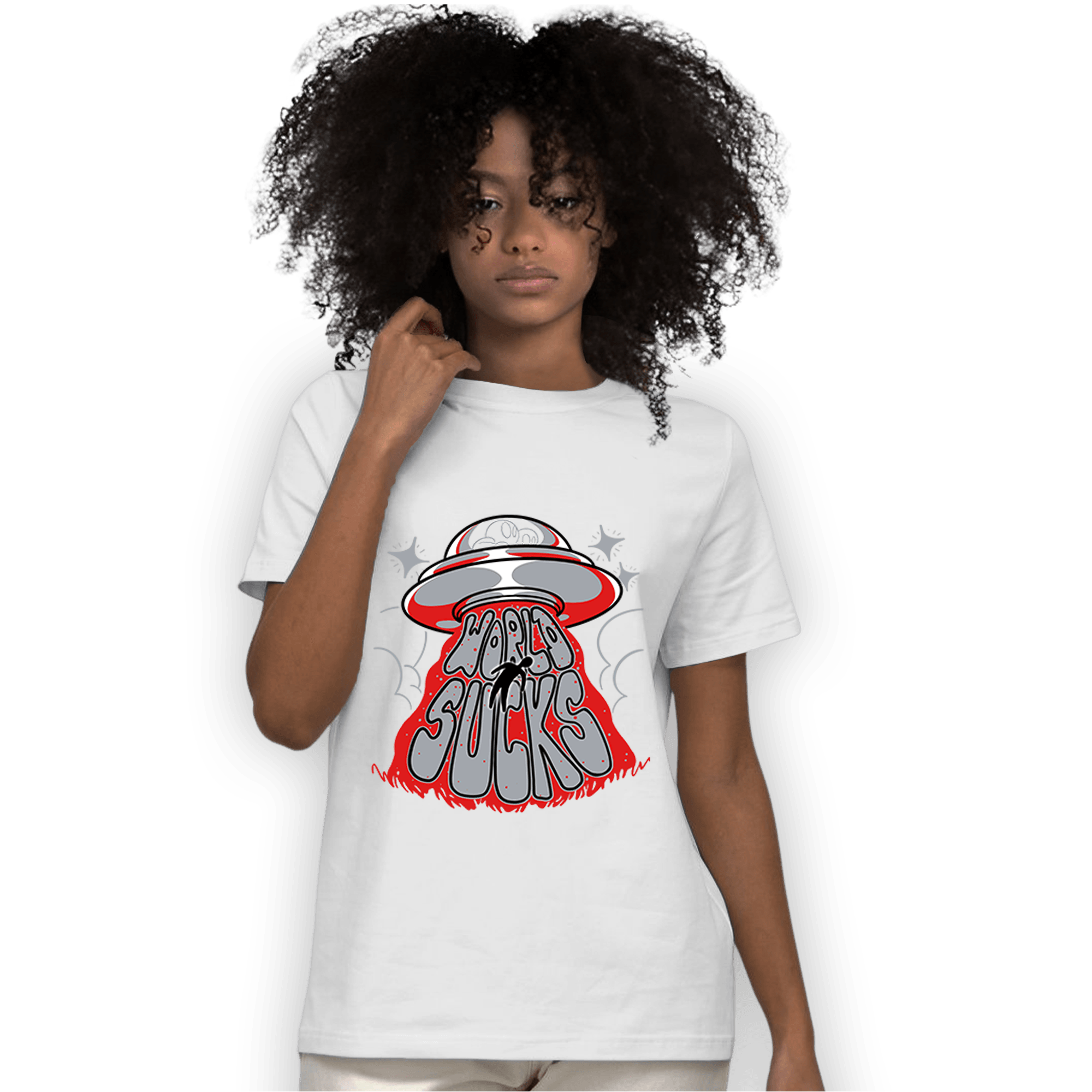Bred Reimagined 4s T Shirt Match World Sucks - NastyJamz