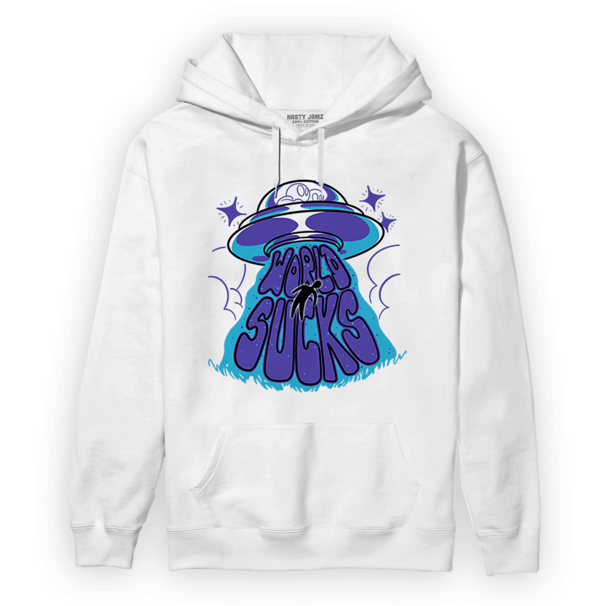 Aqua 6s Hoodie Match World Sucks - NastyJamz