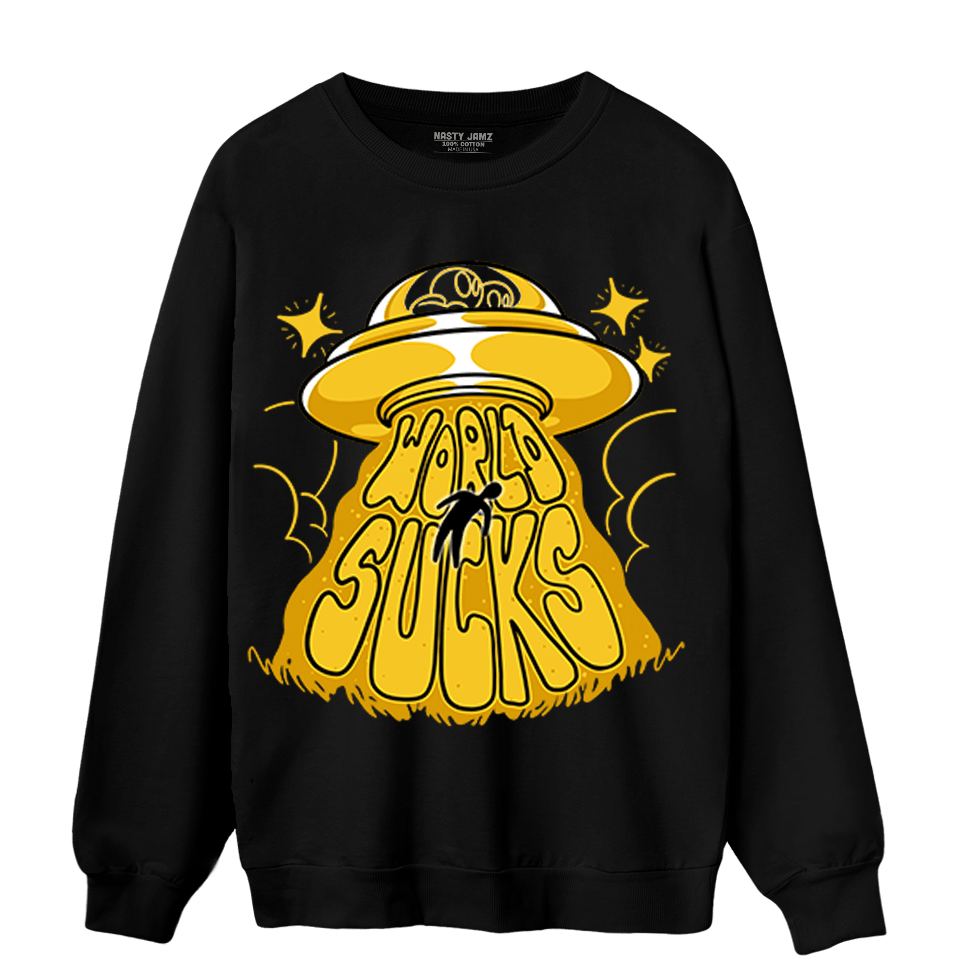 Yellow Ochre 6s Sweatshirt Match World Sucks - NastyJamz