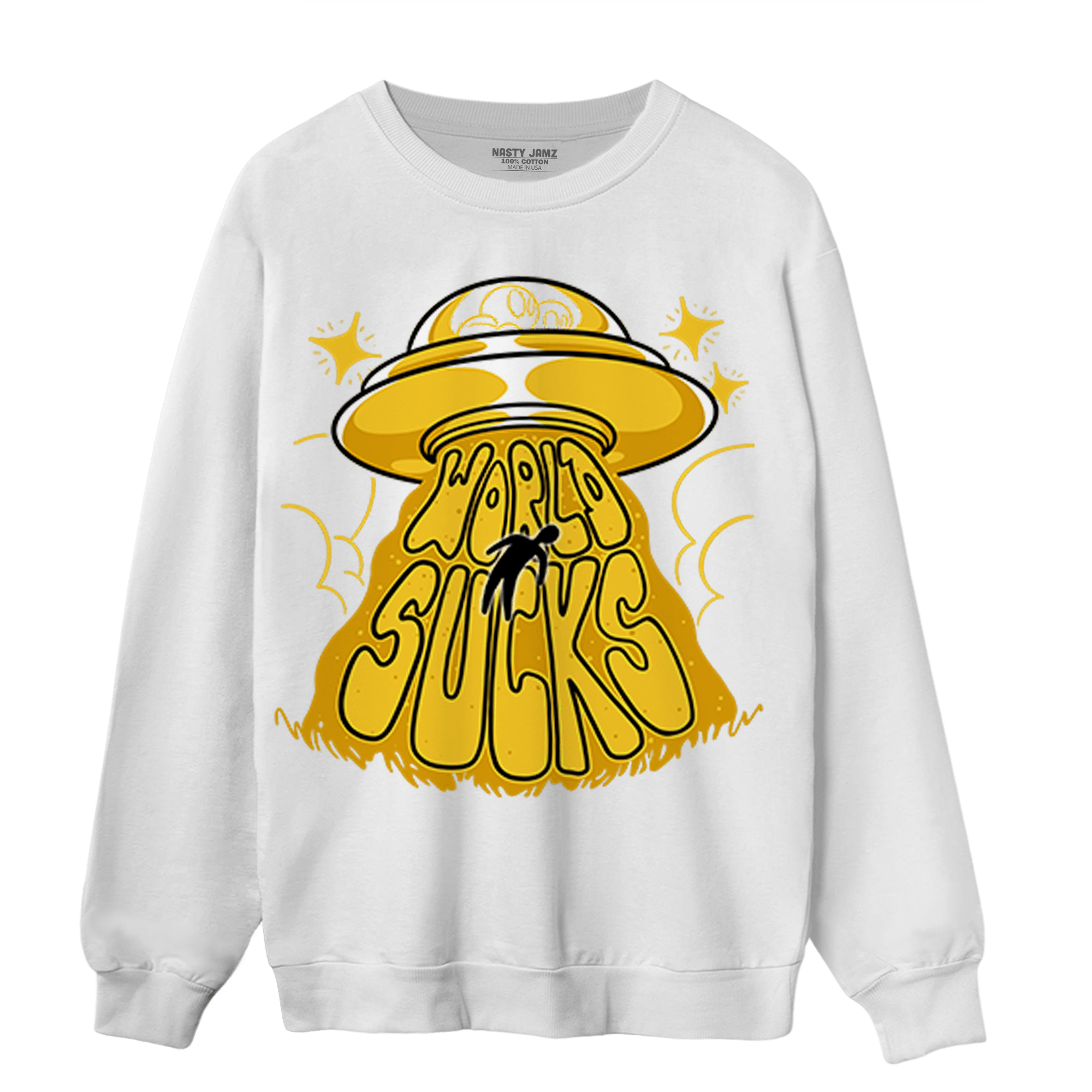 Yellow Ochre 6s Sweatshirt Match World Sucks - NastyJamz