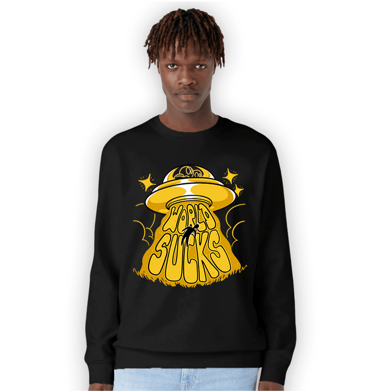 Yellow Ochre 6s Sweatshirt Match World Sucks - NastyJamz