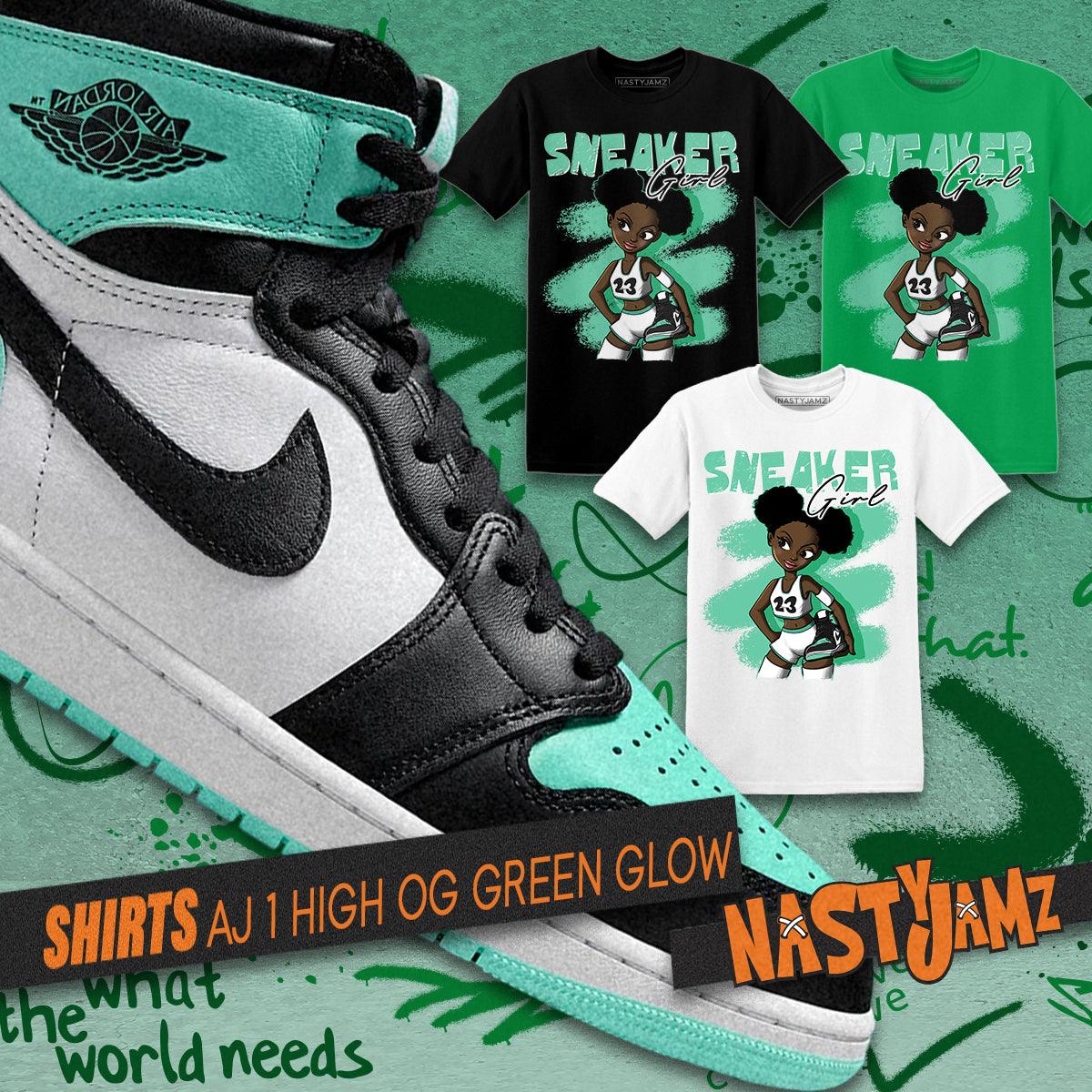 Rocking the Jordan 1 High OG Green Glow - NastyJamz