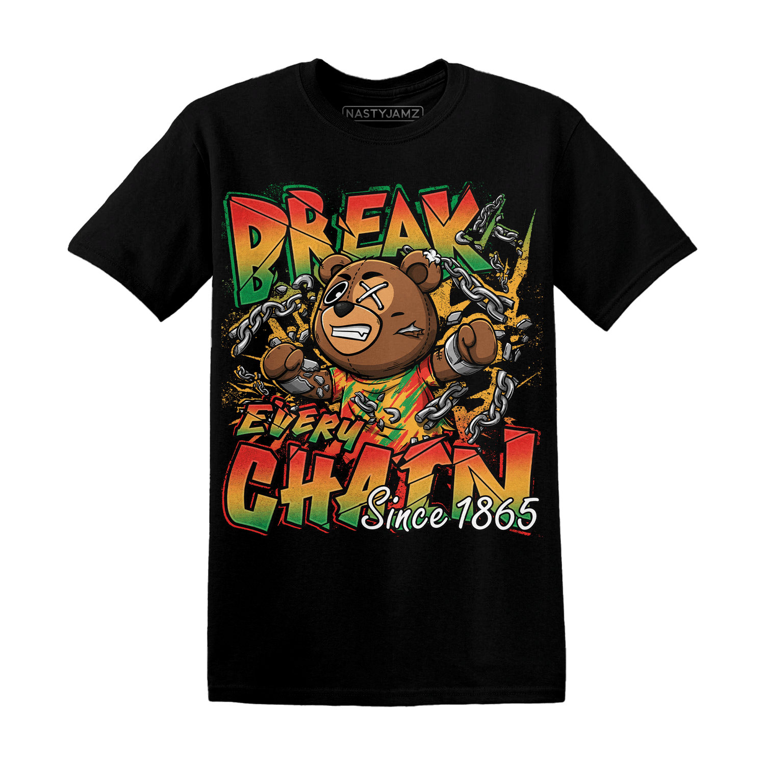 BER Break Chain Juneteeth T Shirt - NastyJamz