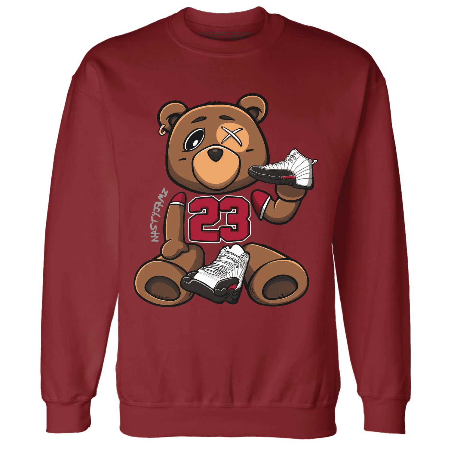 Retro-Red-Taxi-12s-Sweatshirt-Match-23-BER-Body