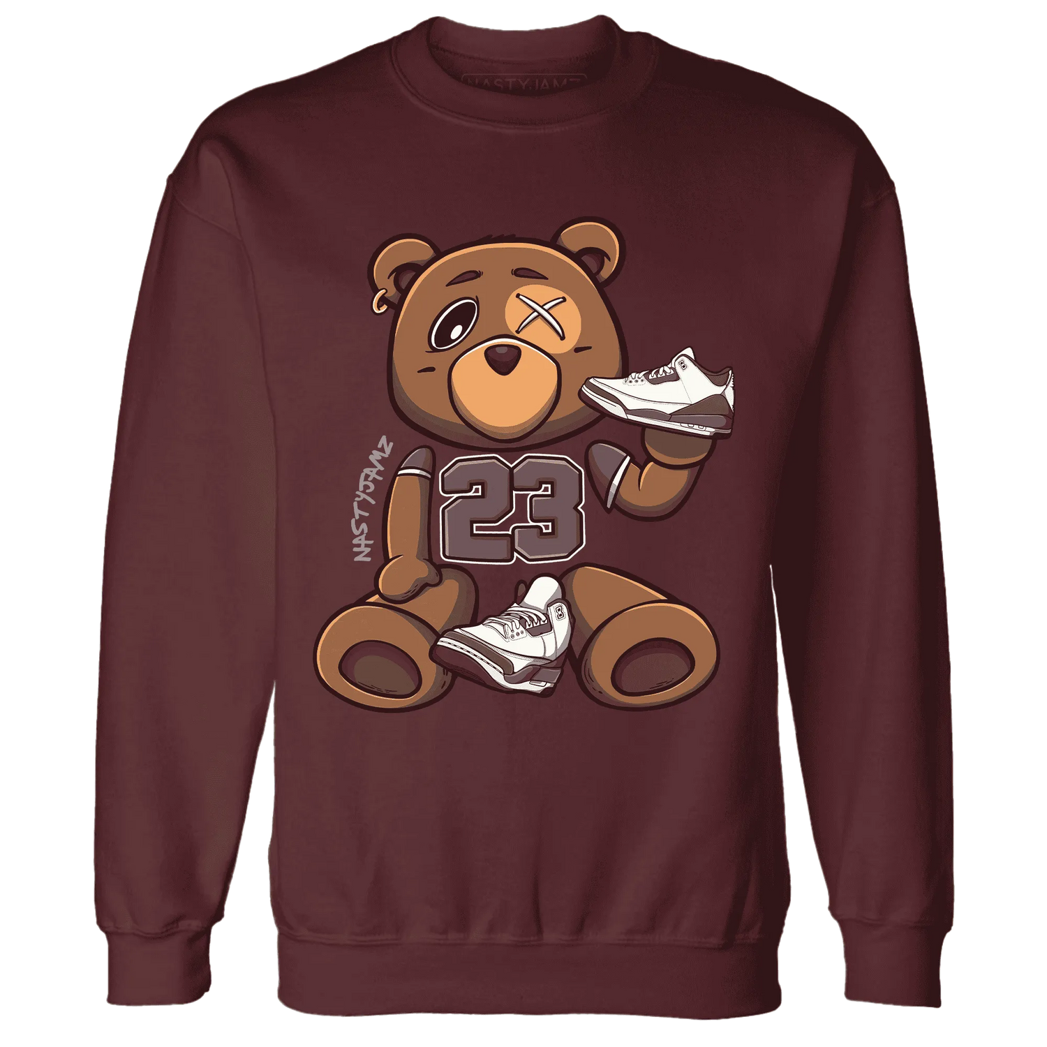 NastyJamz-Burgundy-Crush-3s-Sweatshirt-Match-23-BER-Body