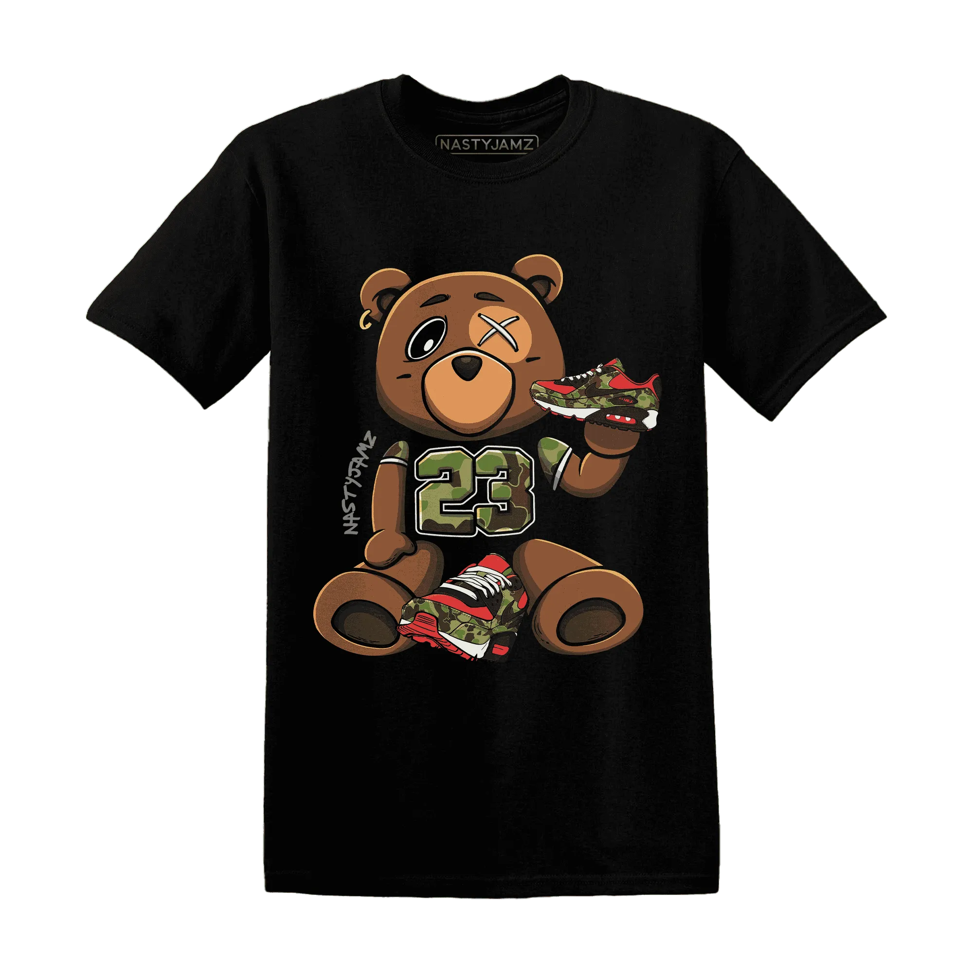 AM-90-Dark-Sage-Solar-Red-NastyJamz-T-Shirt-Match-23-BER-Body