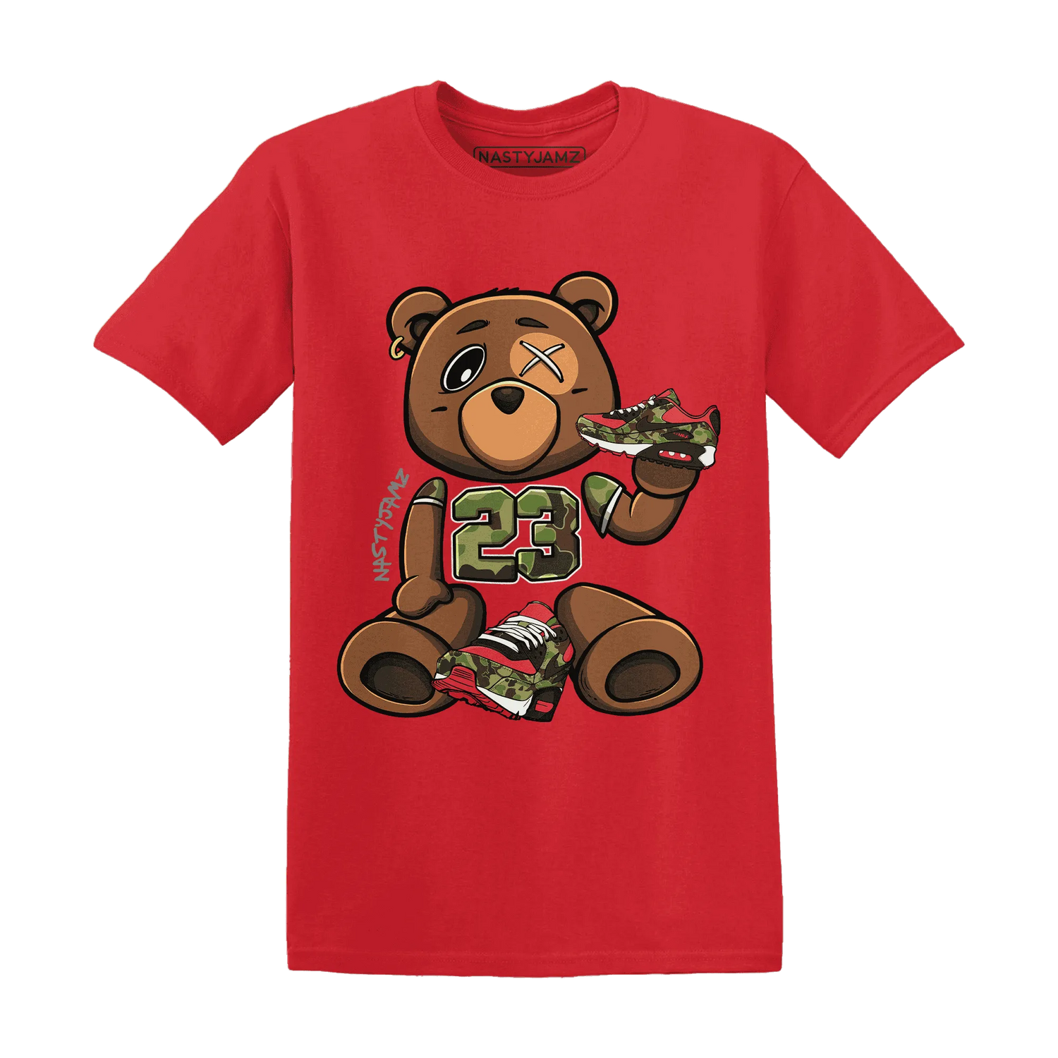 AM-90-Dark-Sage-Solar-Red-NastyJamz-T-Shirt-Match-23-BER-Body