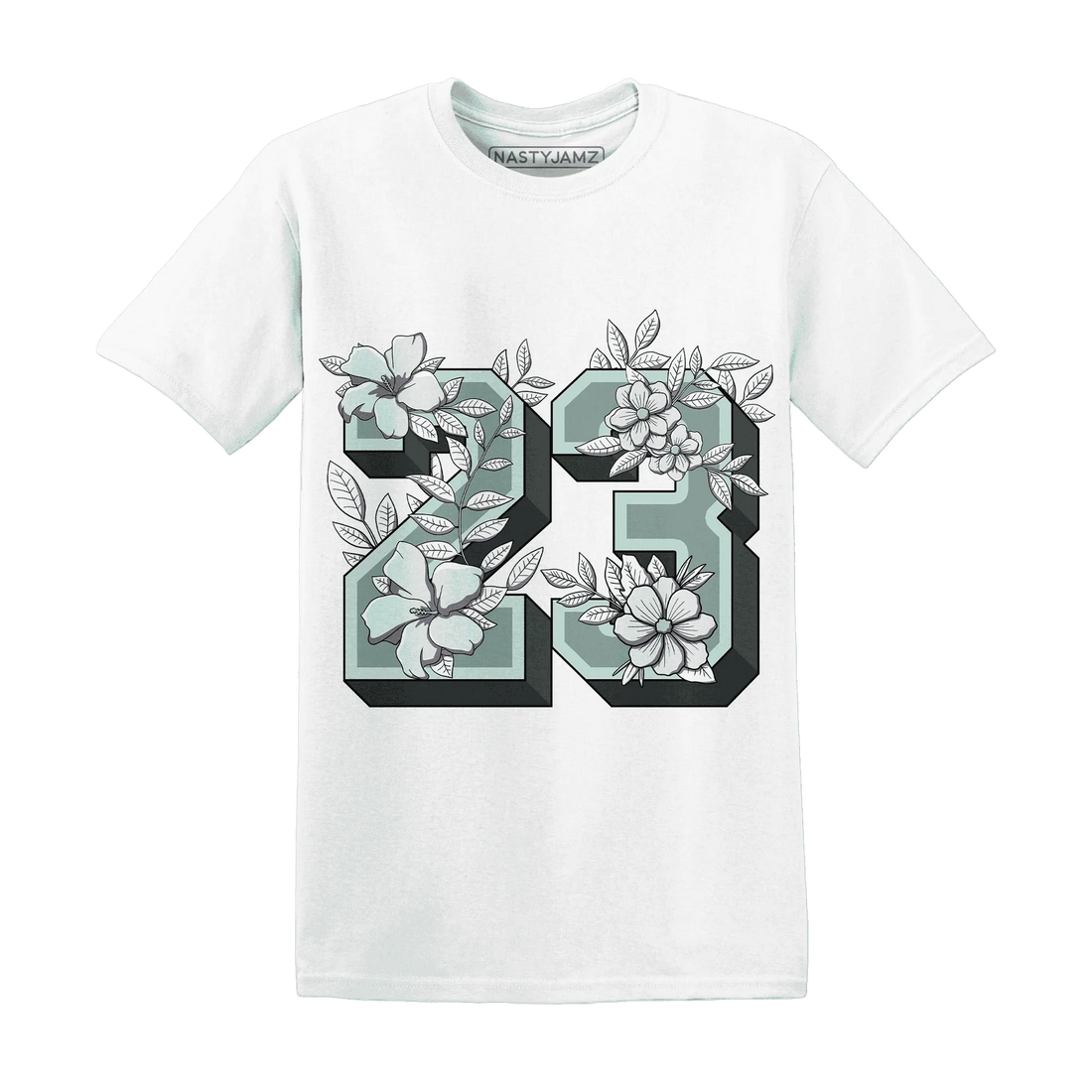 AF-1-Low-Jade-Ice-White-NastyJamz-T-Shirt-Match-23-Floral
