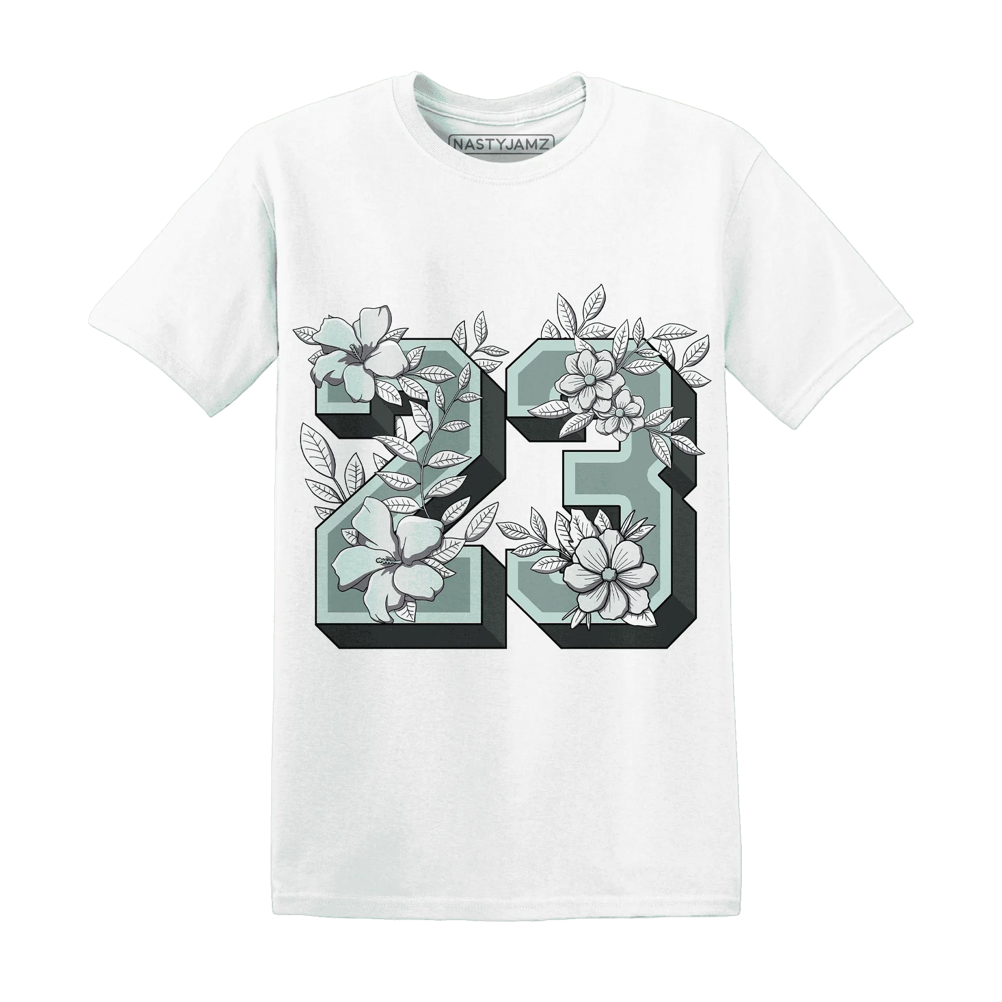 AF-1-Low-Jade-Ice-White-NastyJamz-T-Shirt-Match-23-Floral