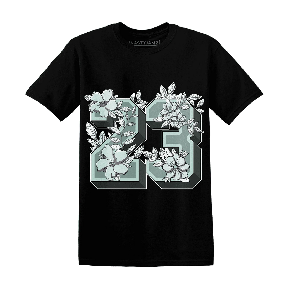 AF-1-Low-Jade-Ice-White-NastyJamz-T-Shirt-Match-23-Floral