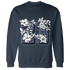 Low-Diffused-Blue-11s-Sweatshirt-Match-23-Floral