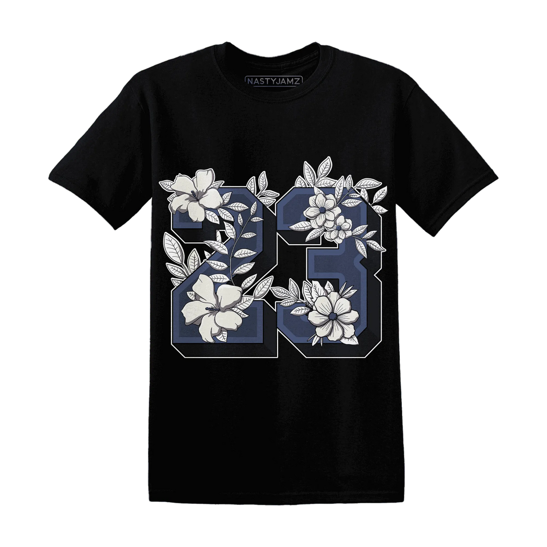 Low-Diffused-Blue-11s-T-Shirt-Match-23-Floral