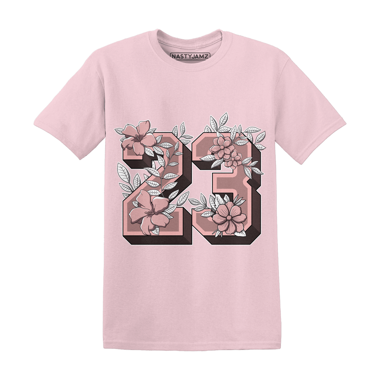 Low Legend Pink 11s T Shirt Match 23 Floral - NastyJamz