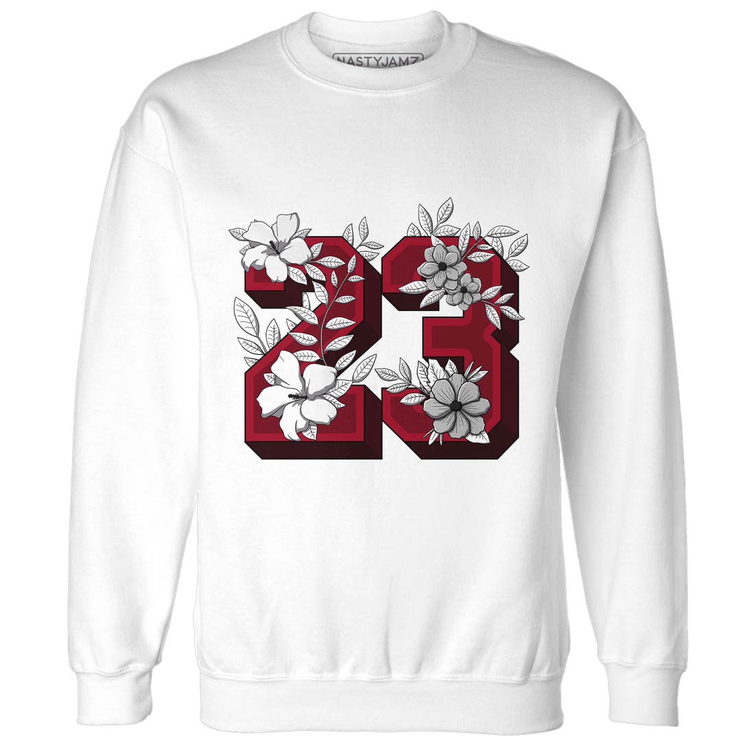 Retro Red Taxi 12s Sweatshirt Match 23 Floral - NastyJamz