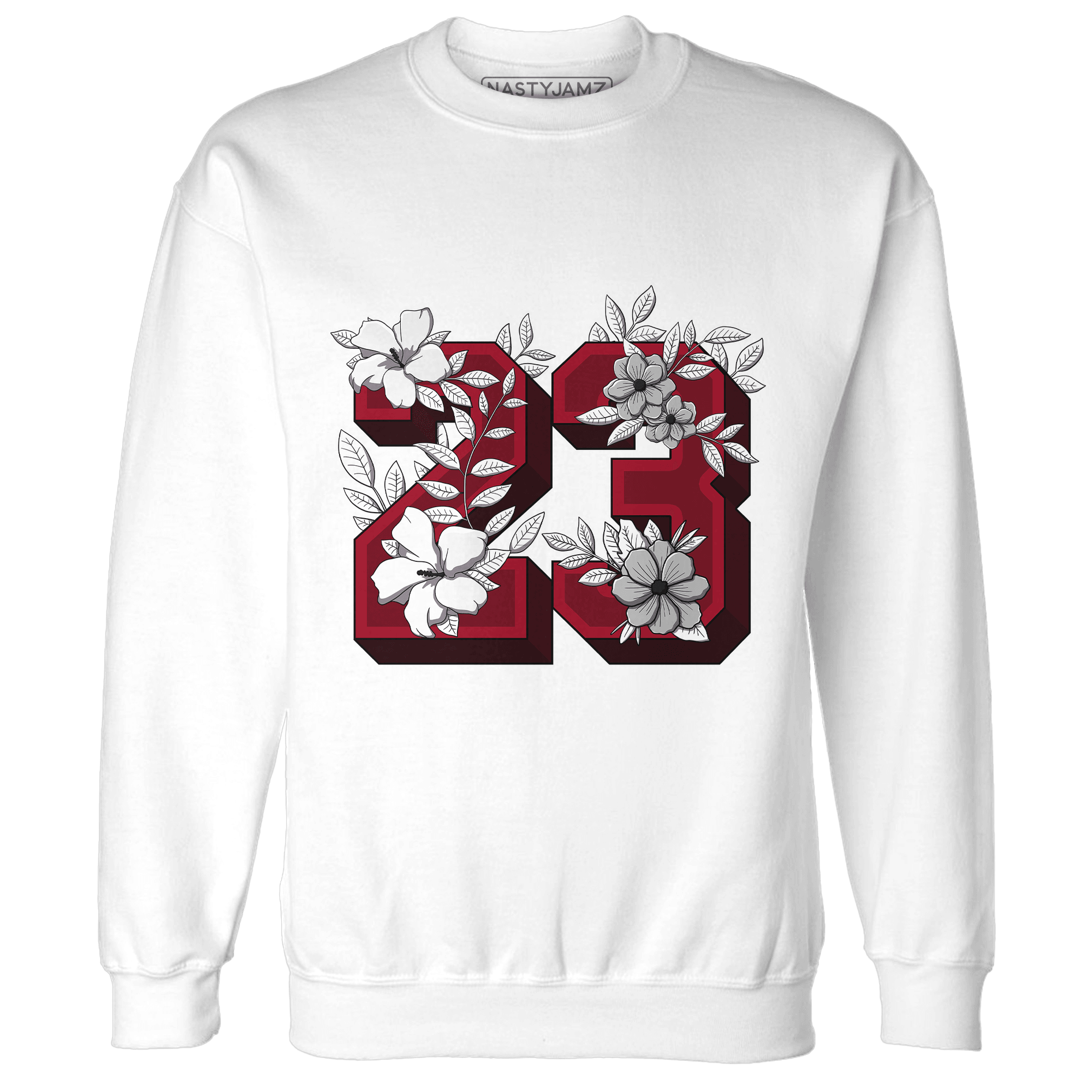 Retro Red Taxi 12s Sweatshirt Match 23 Floral - NastyJamz