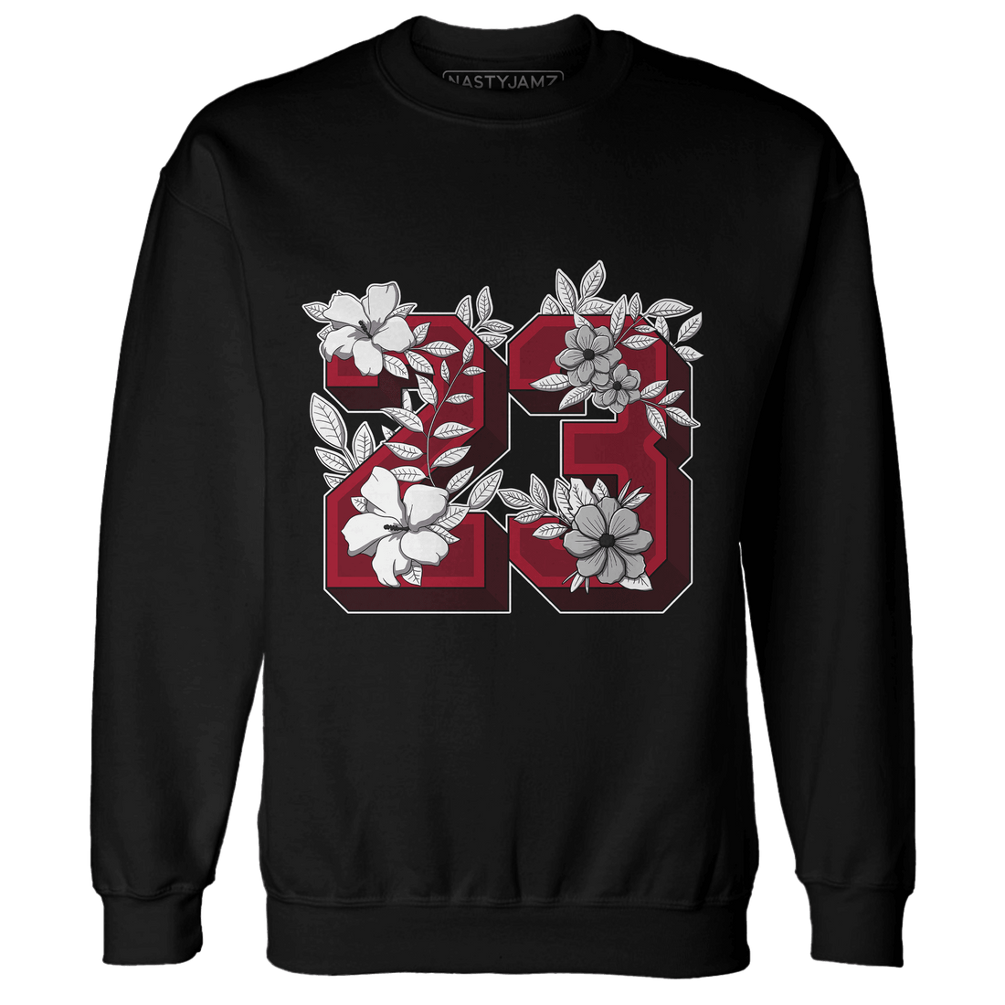 Retro Red Taxi 12s Sweatshirt Match 23 Floral - NastyJamz