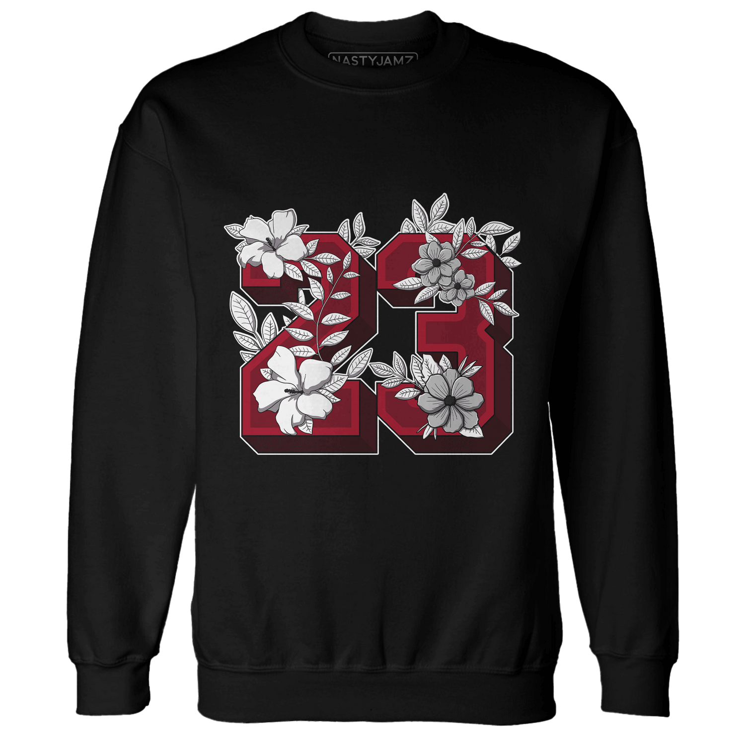 Retro Red Taxi 12s Sweatshirt Match 23 Floral - NastyJamz