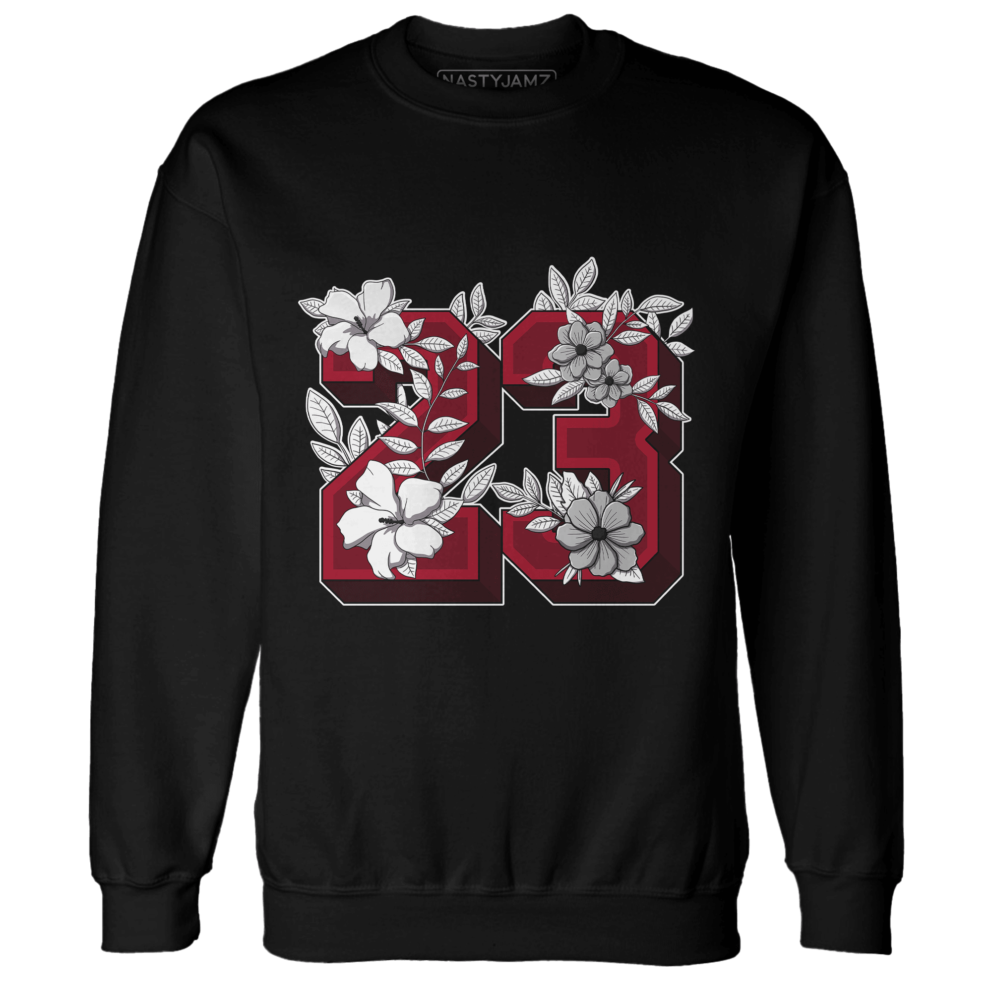 Retro Red Taxi 12s Sweatshirt Match 23 Floral - NastyJamz