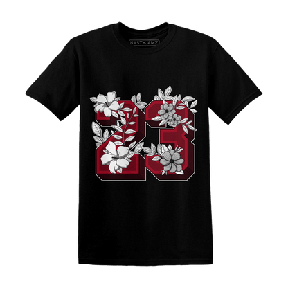 Retro Red Taxi 12s T Shirt Match 23 Floral - NastyJamz