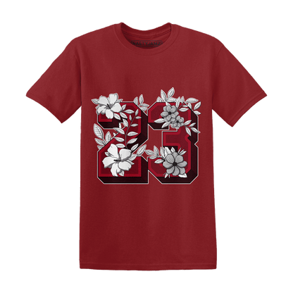 Retro Red Taxi 12s T Shirt Match 23 Floral - NastyJamz