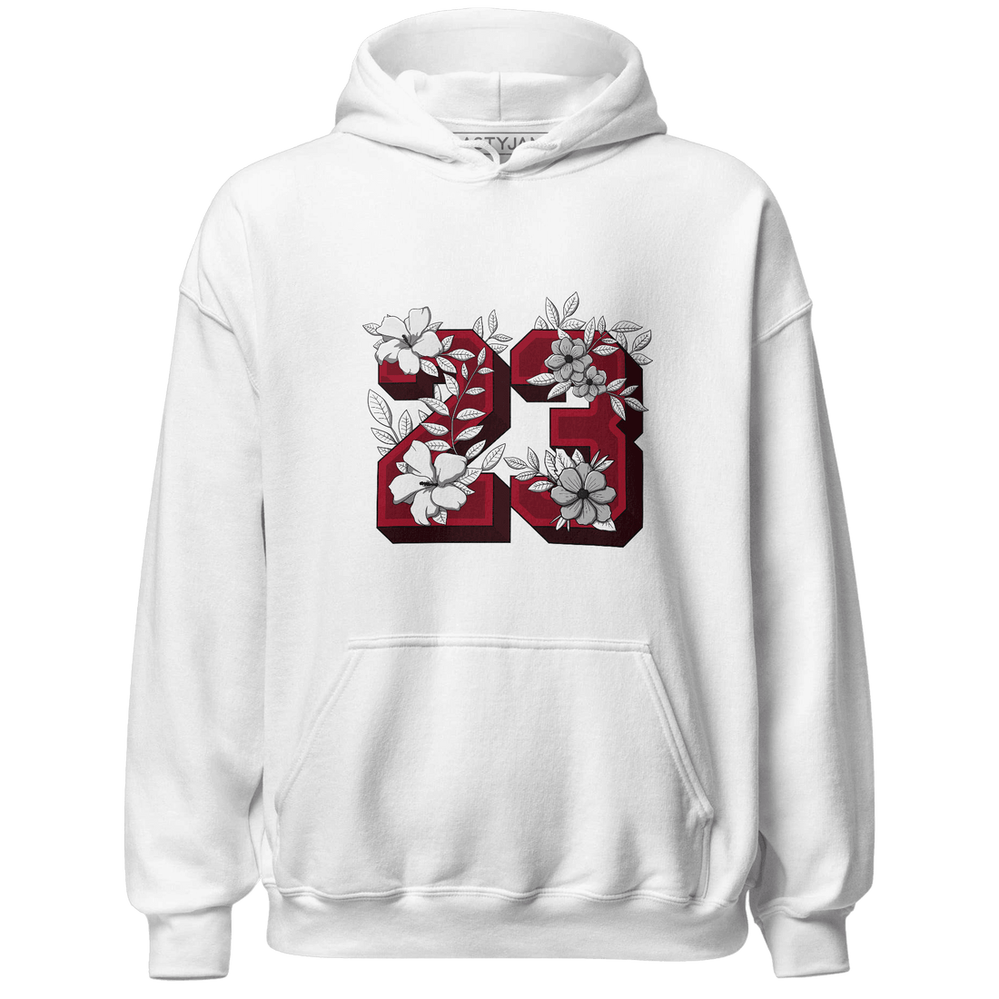 Retro Red Taxi 12s Hoodie Match 23 Floral - NastyJamz
