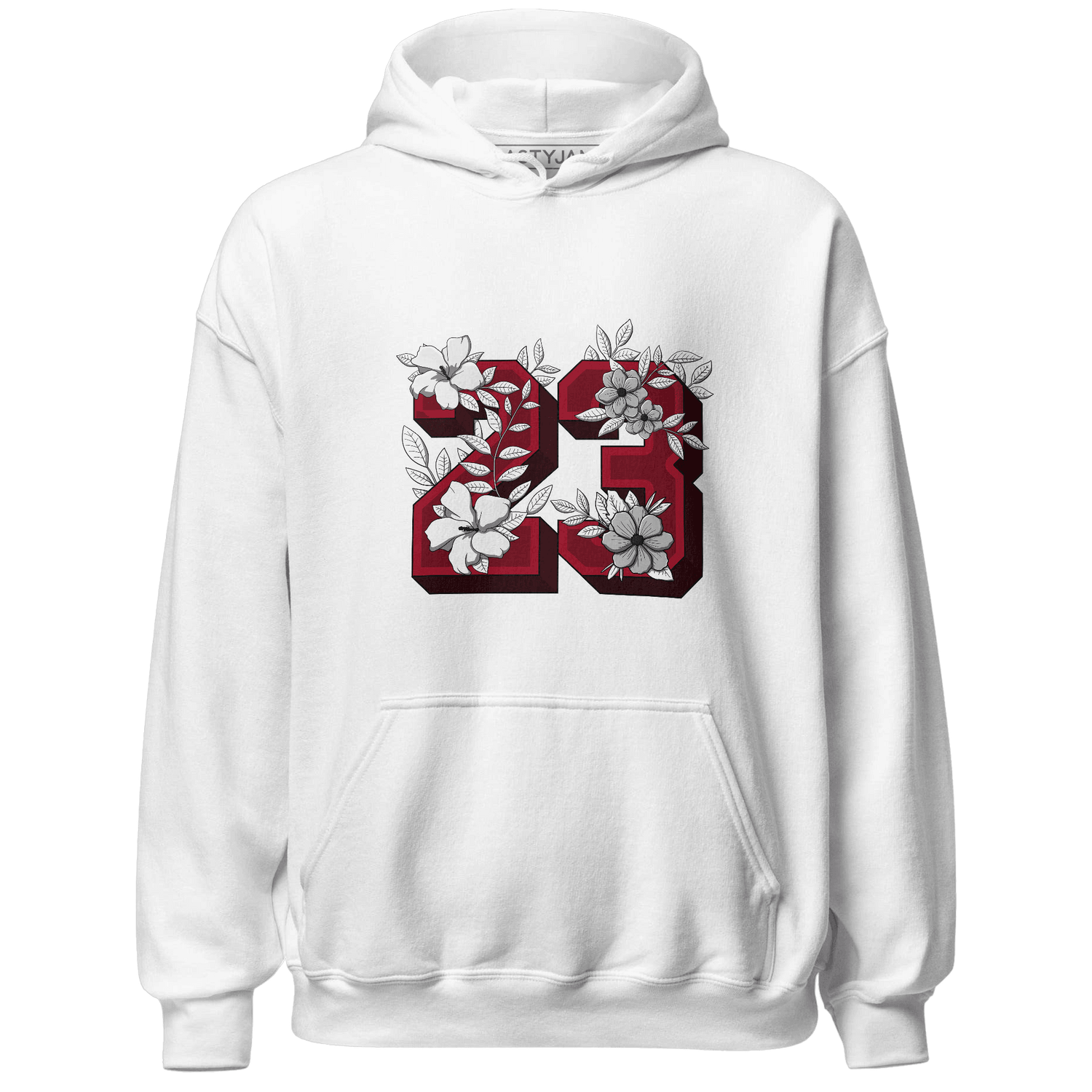Retro Red Taxi 12s Hoodie Match 23 Floral - NastyJamz