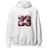Retro Red Taxi 12s Hoodie Match 23 Floral - NastyJamz